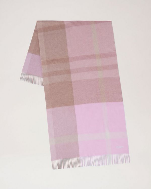 Mulberry large hot sale check scarf