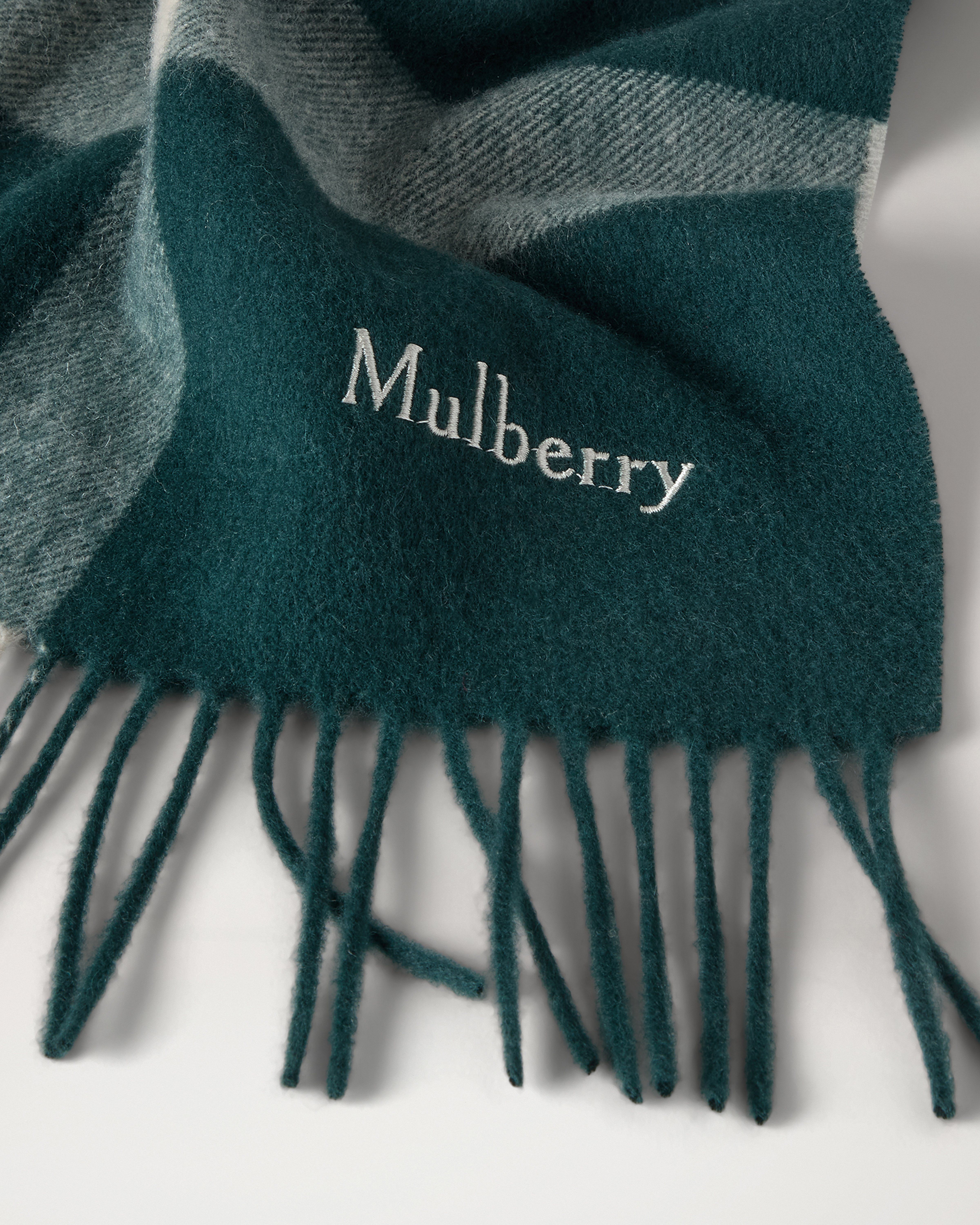Mulberry | ラージ チェック メリノウール マフラー | マルベリー 