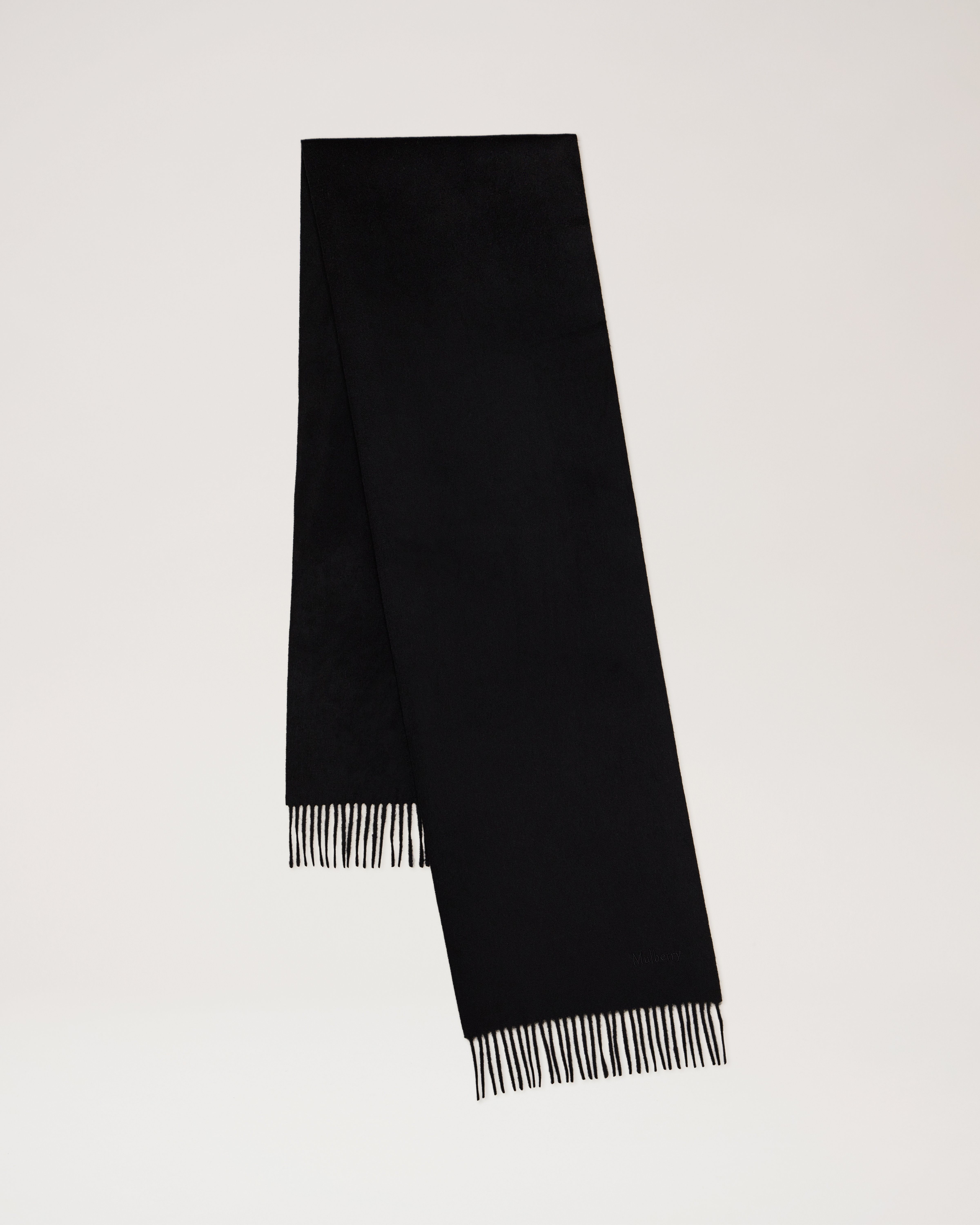 Kleiner einfarbiger Schal aus Merinowolle