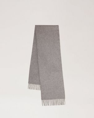 Mulberry Mulberry Tree Wool Jacquard Scarf - Charcoal