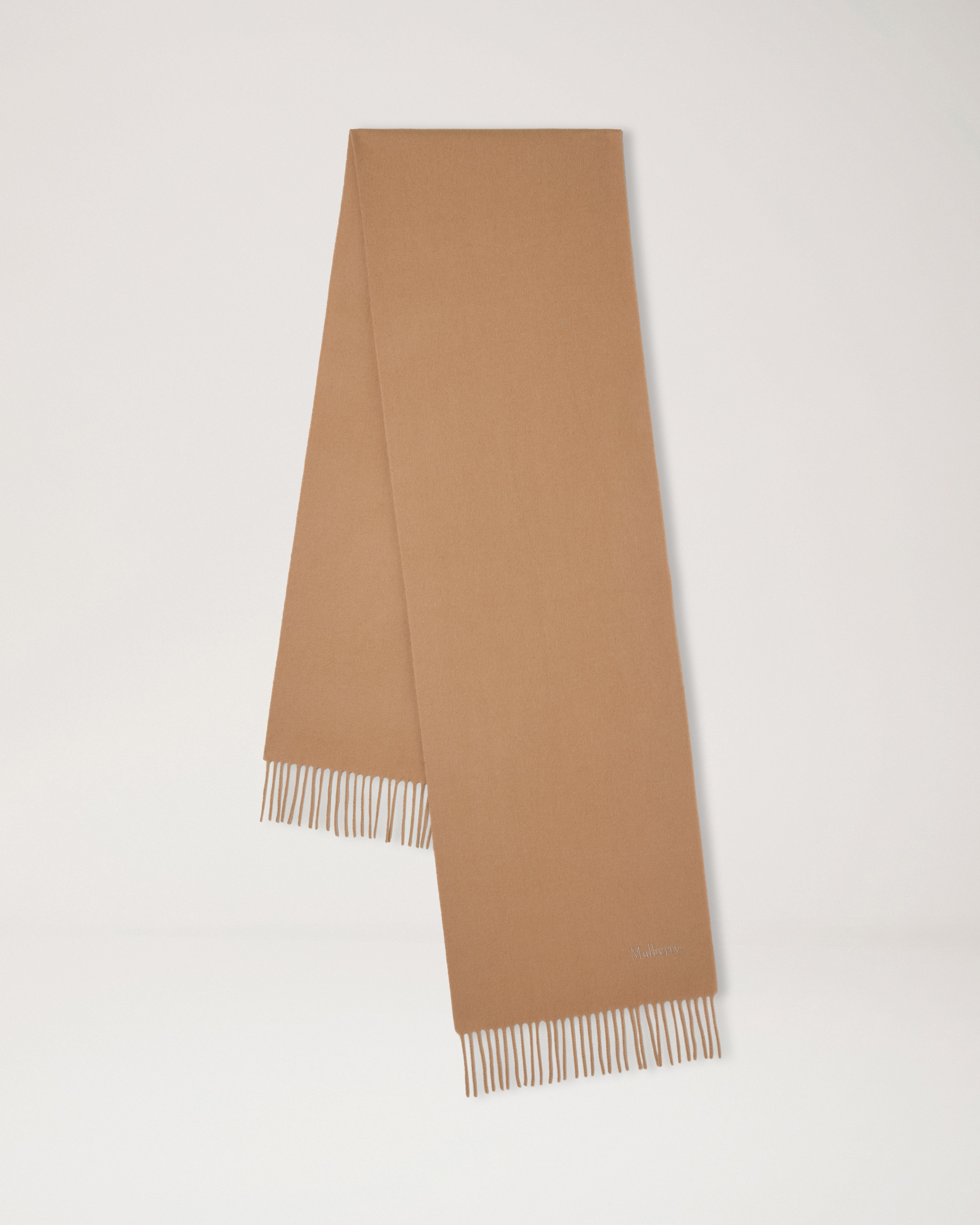 Small Solid Merino Wool Scarf