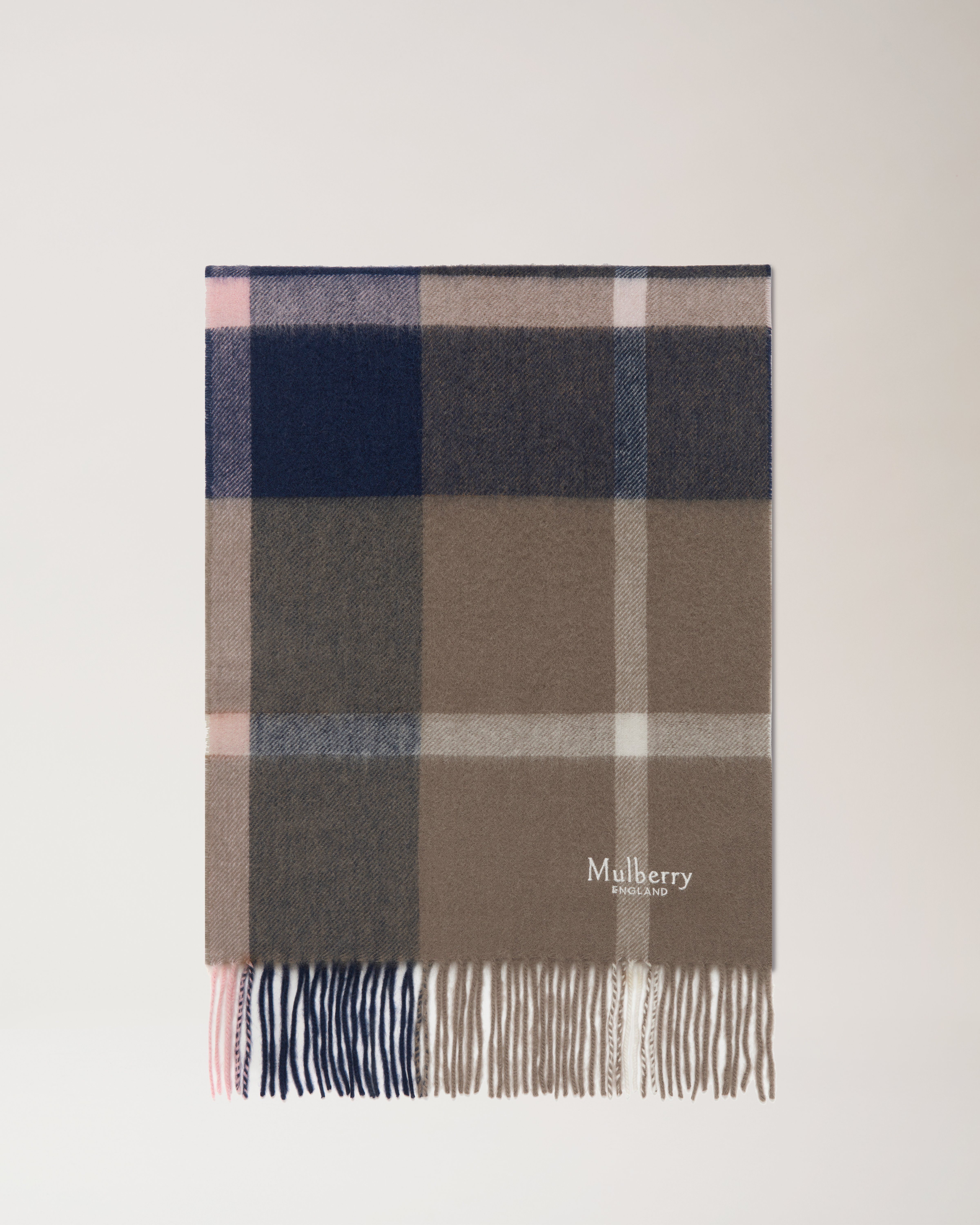 小号羔羊毛格纹围巾