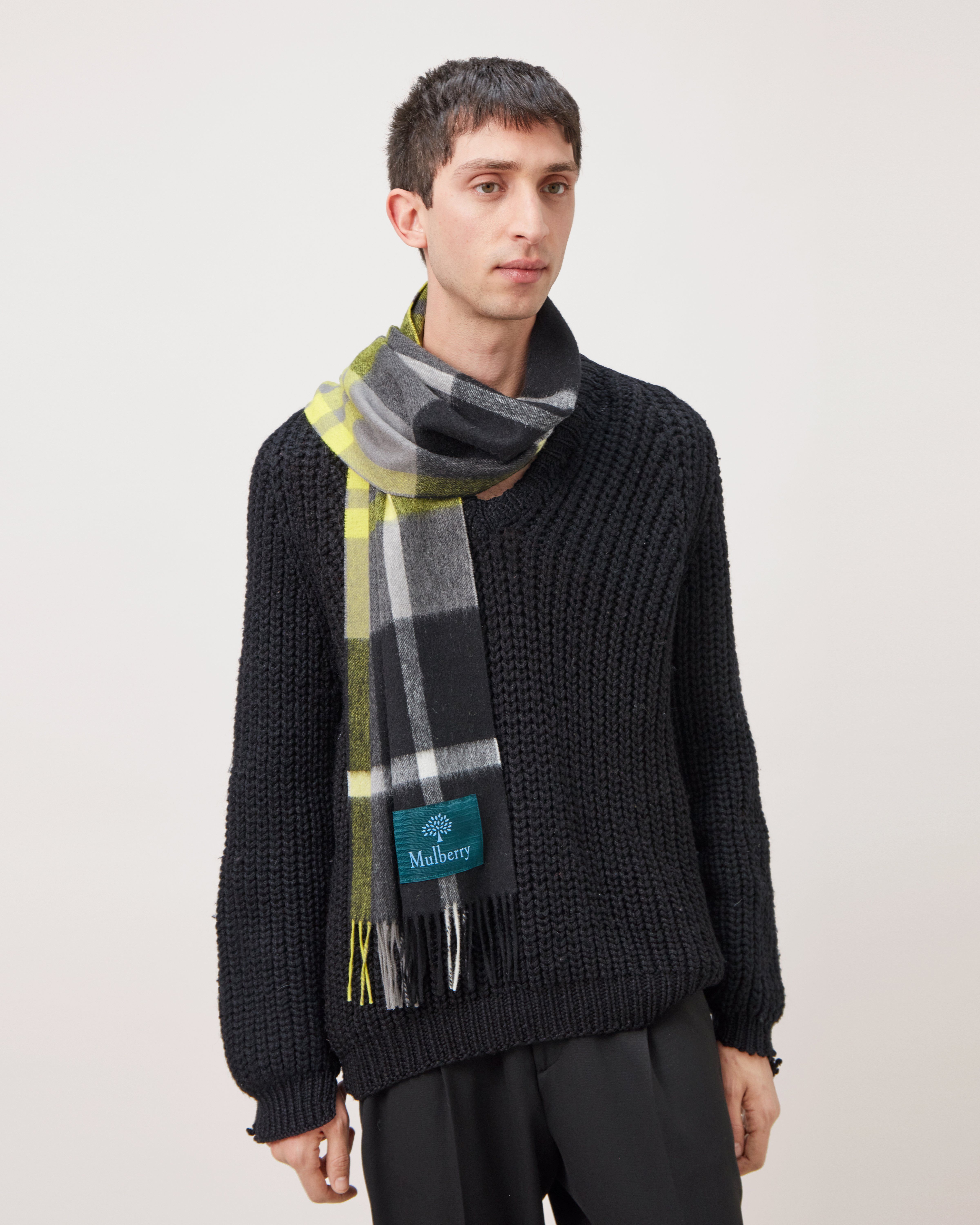 Mulberry hot sale check scarf