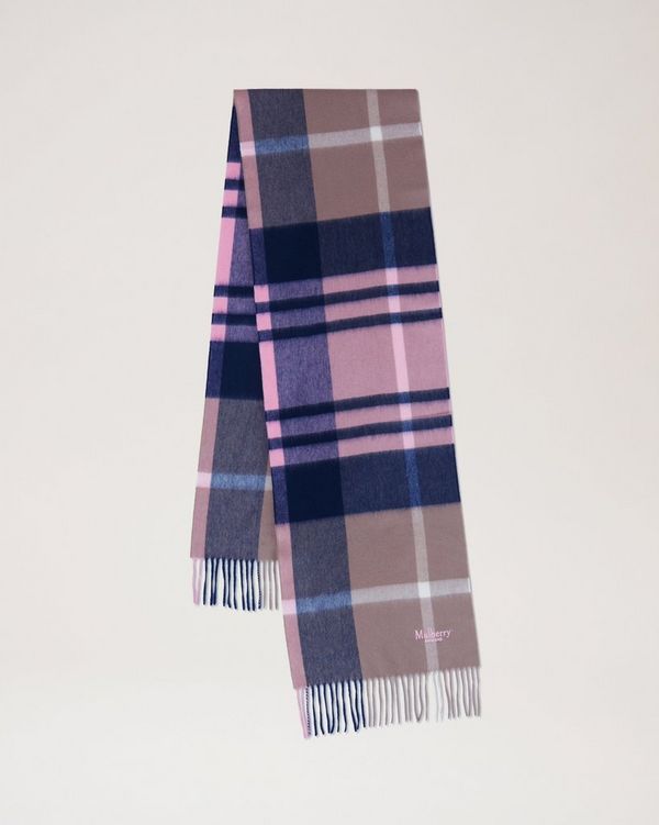 Check merino cheap wool scarf