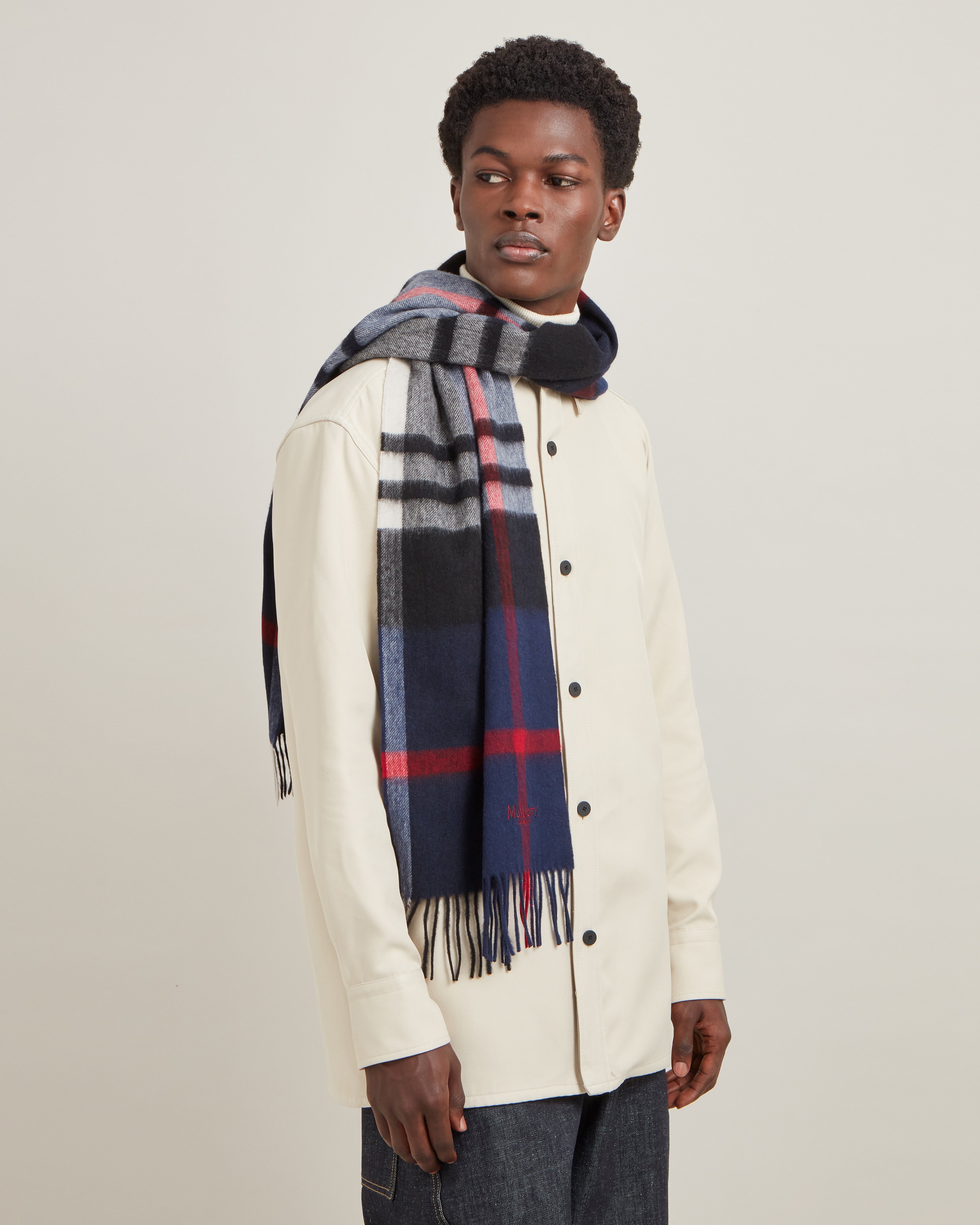 Burberry check merino wool scarf new arrivals