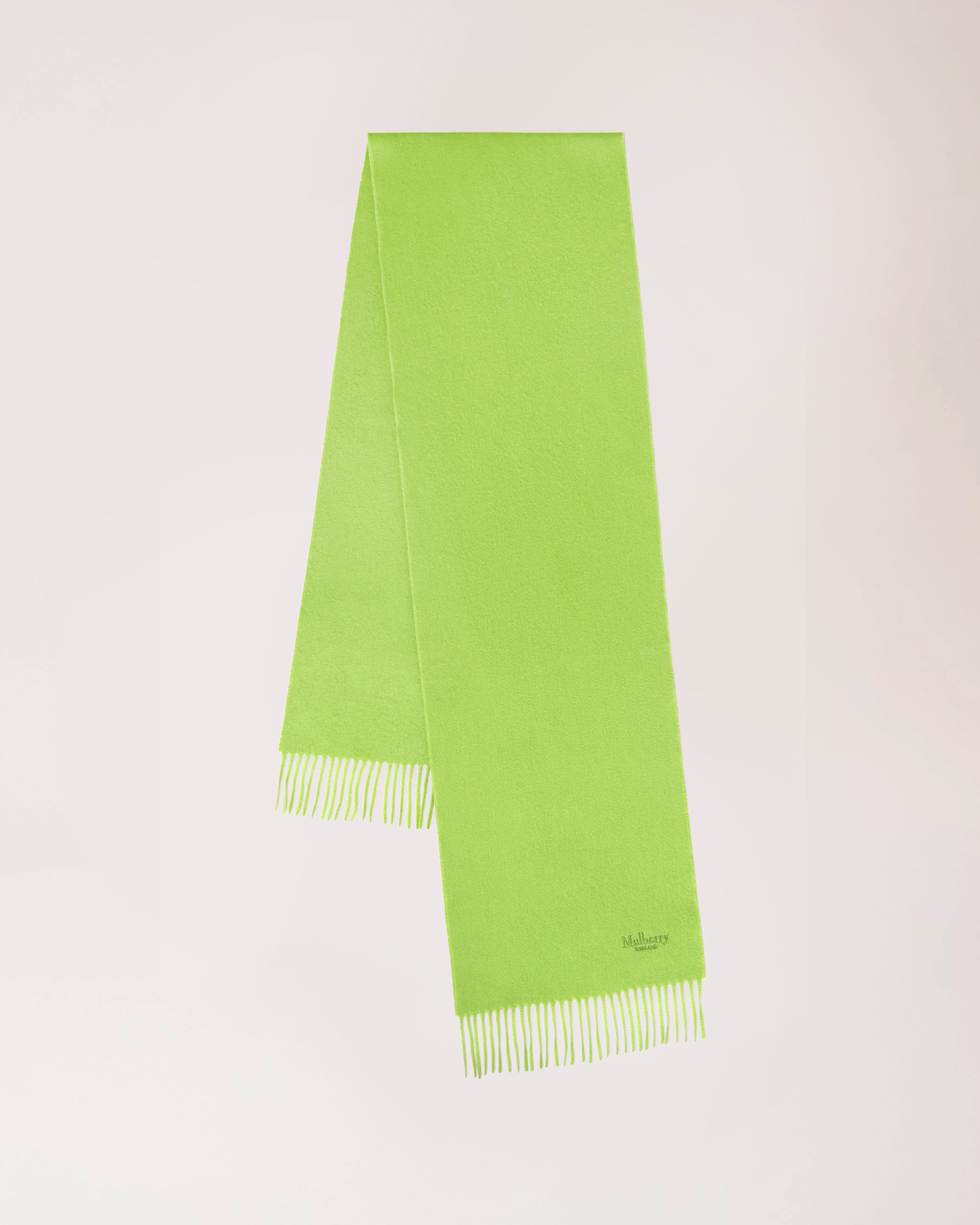 Cashmere Scarf Acid Green Cashmere Women Mulberry