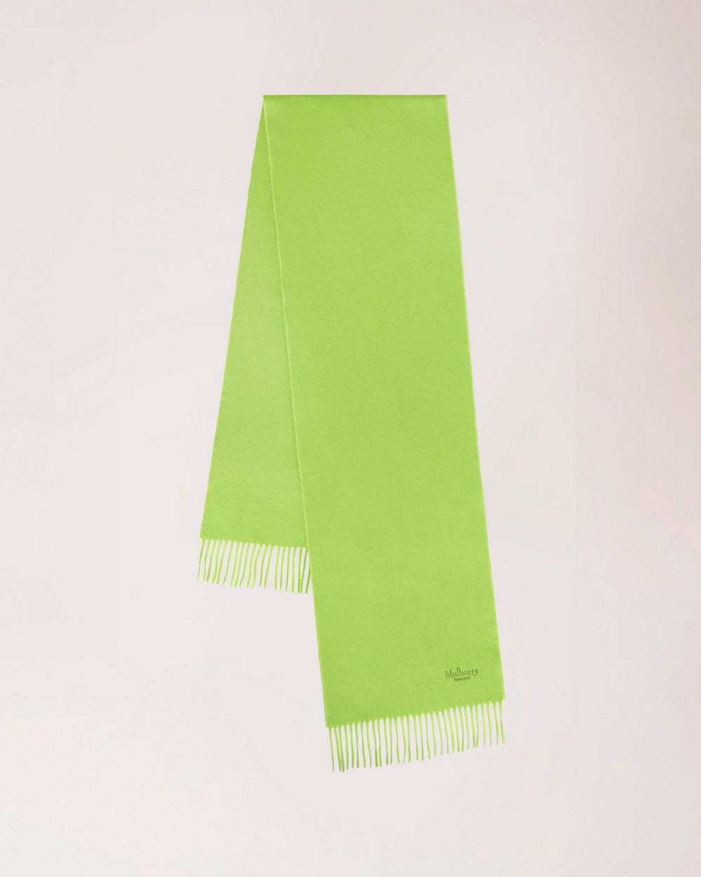 Cashmere Scarf Acid Green Cashmere Women Mulberry