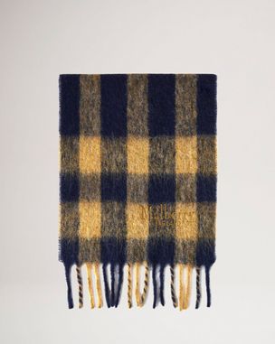 Alpaca Blend Check Scarf