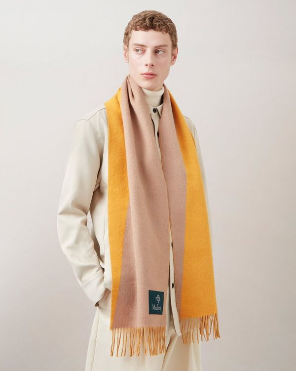 Mens yellow shop cashmere scarf