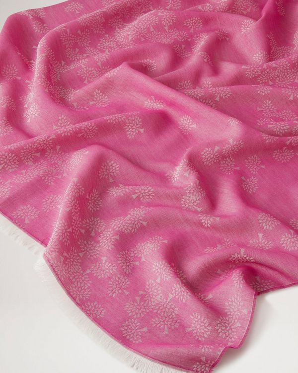 Soft Mulberry Tree Scarf Deep Pink 