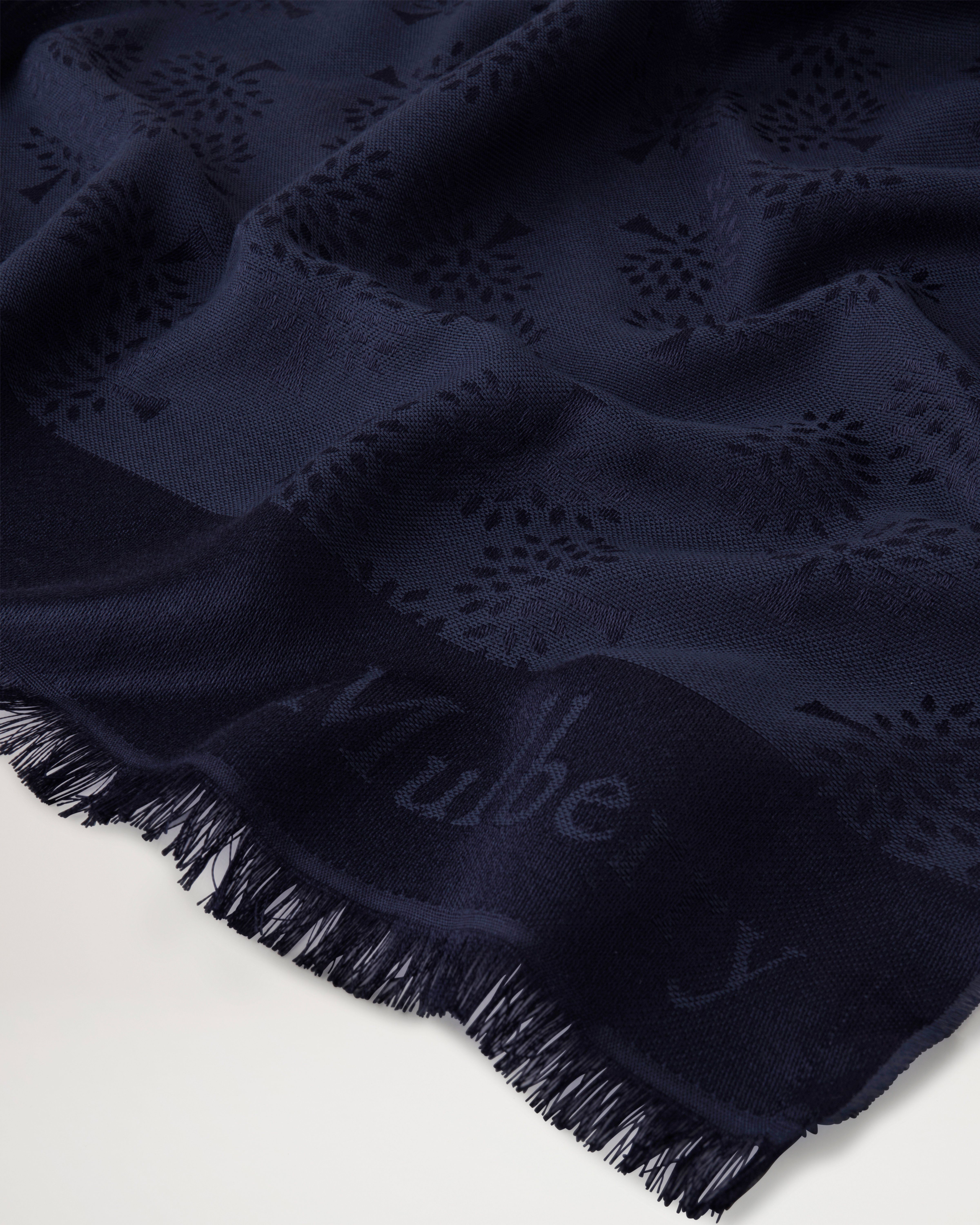 Mulberry Tree Small Skinny Scarf Recycled Polyester (Mulberry Green)