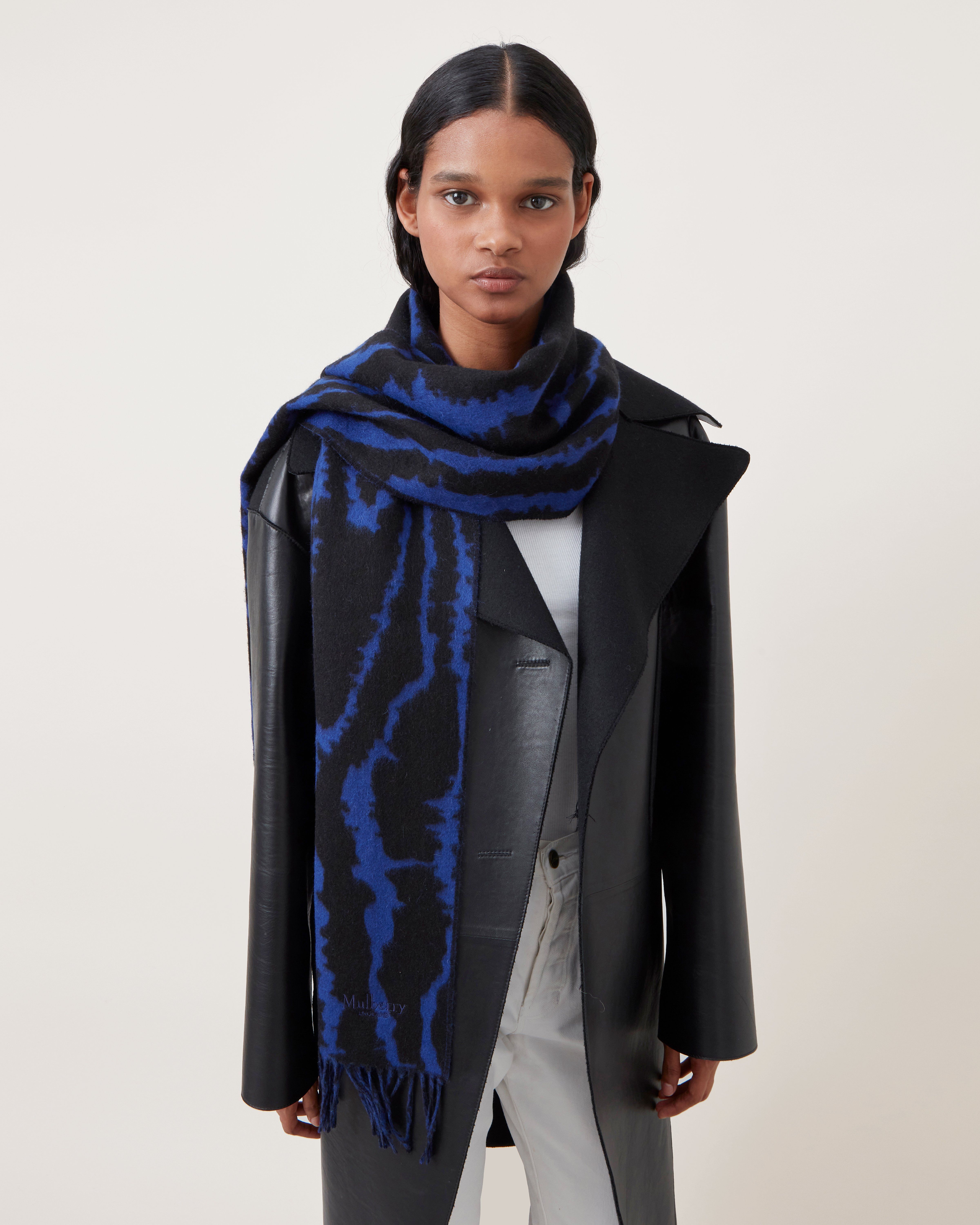 Mulberry black hot sale scarf