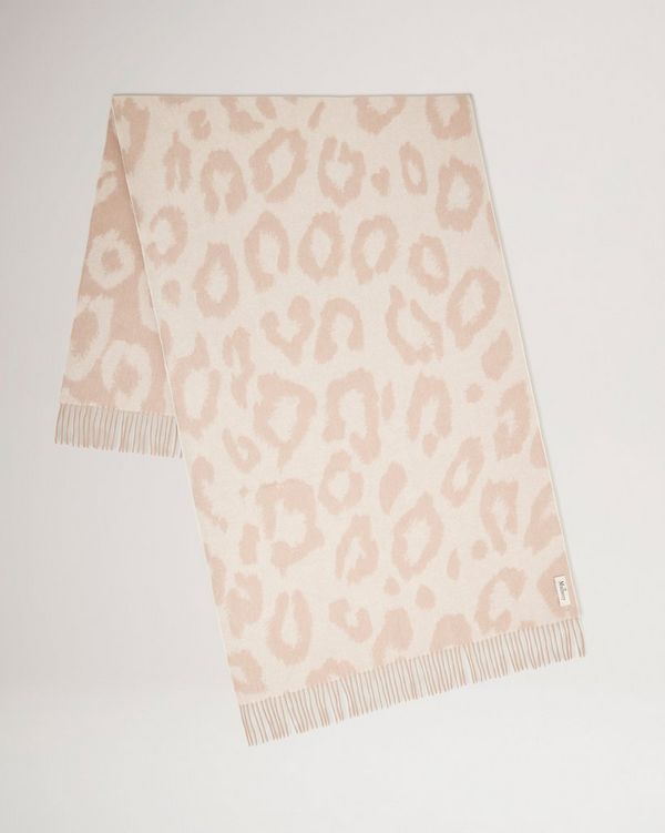 Leopard Merino Wool Scarf