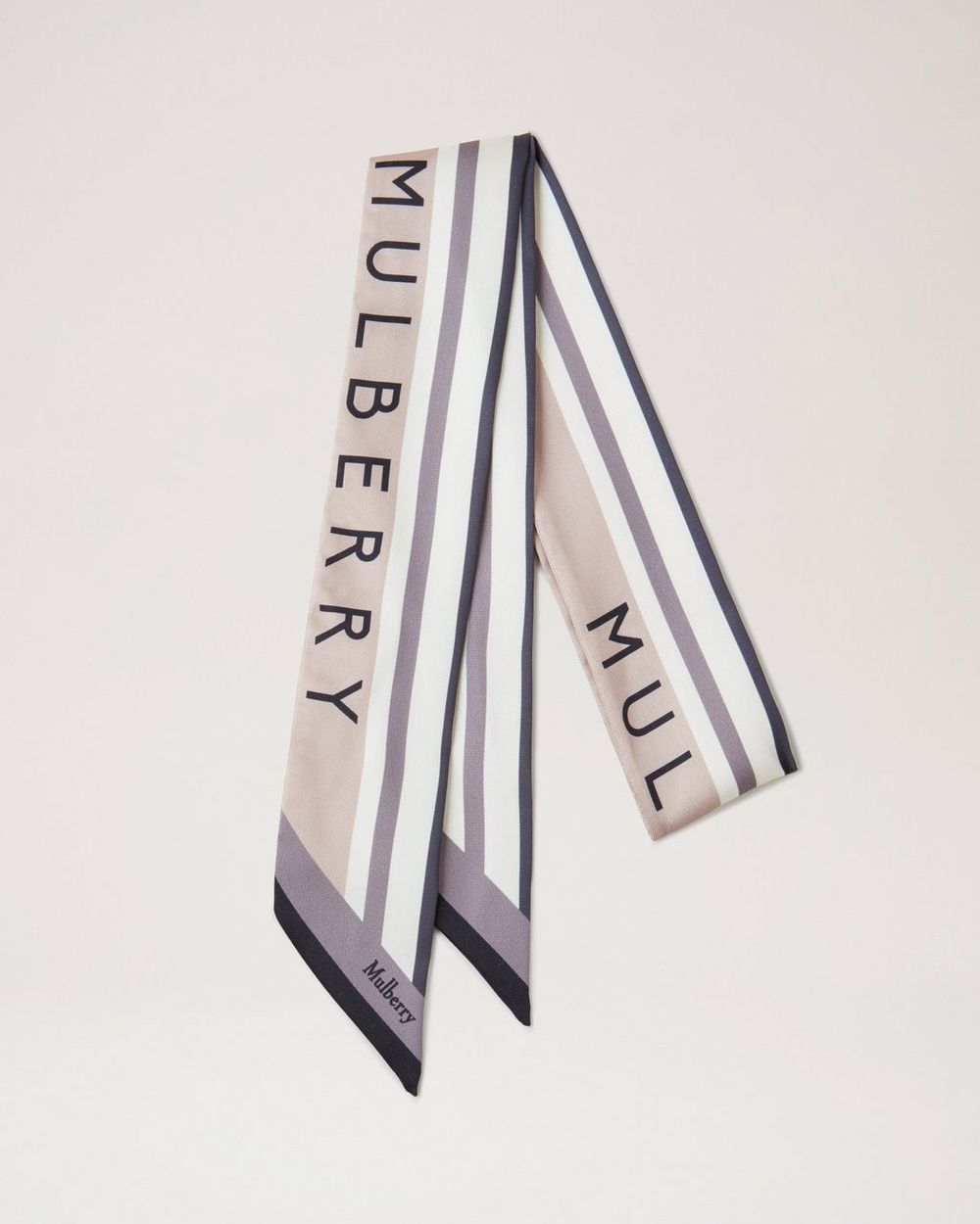Mulberry Logo Skinny Scarf