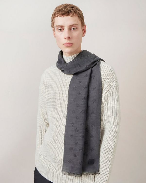 Mulberry Tree Jacquard Rectangular Scarf