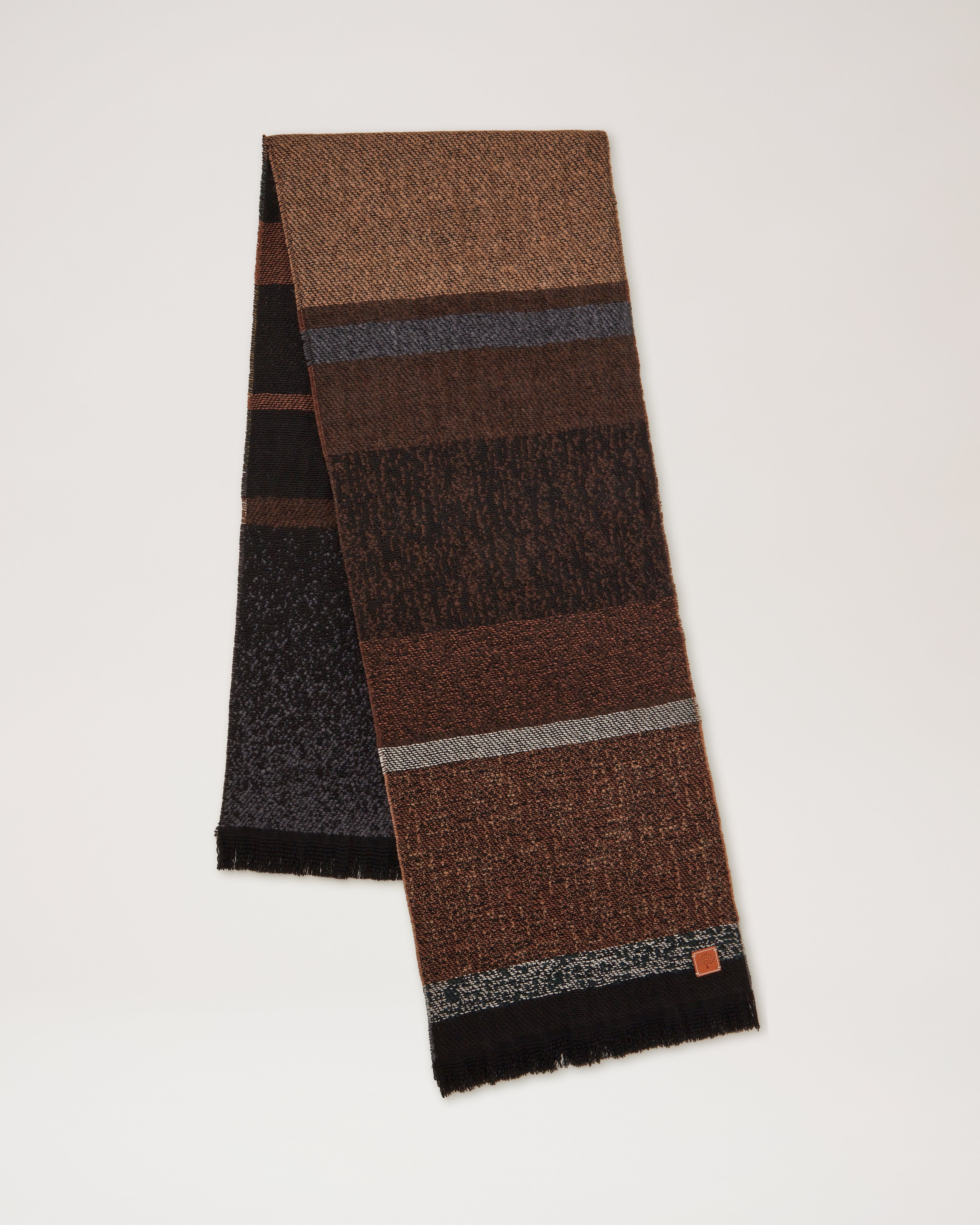Melange Block Stripe Scarf