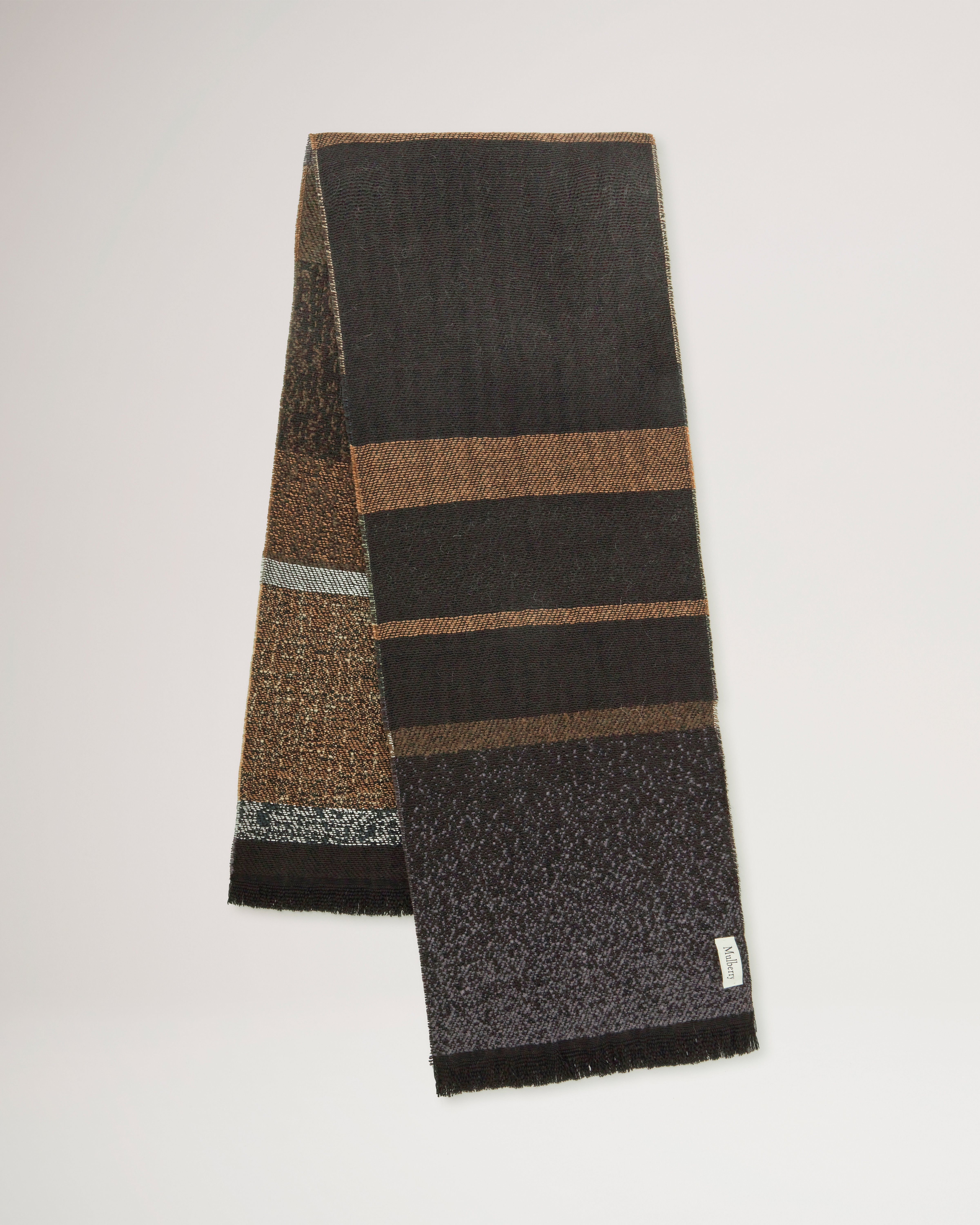 Melange Block Stripe Scarf
