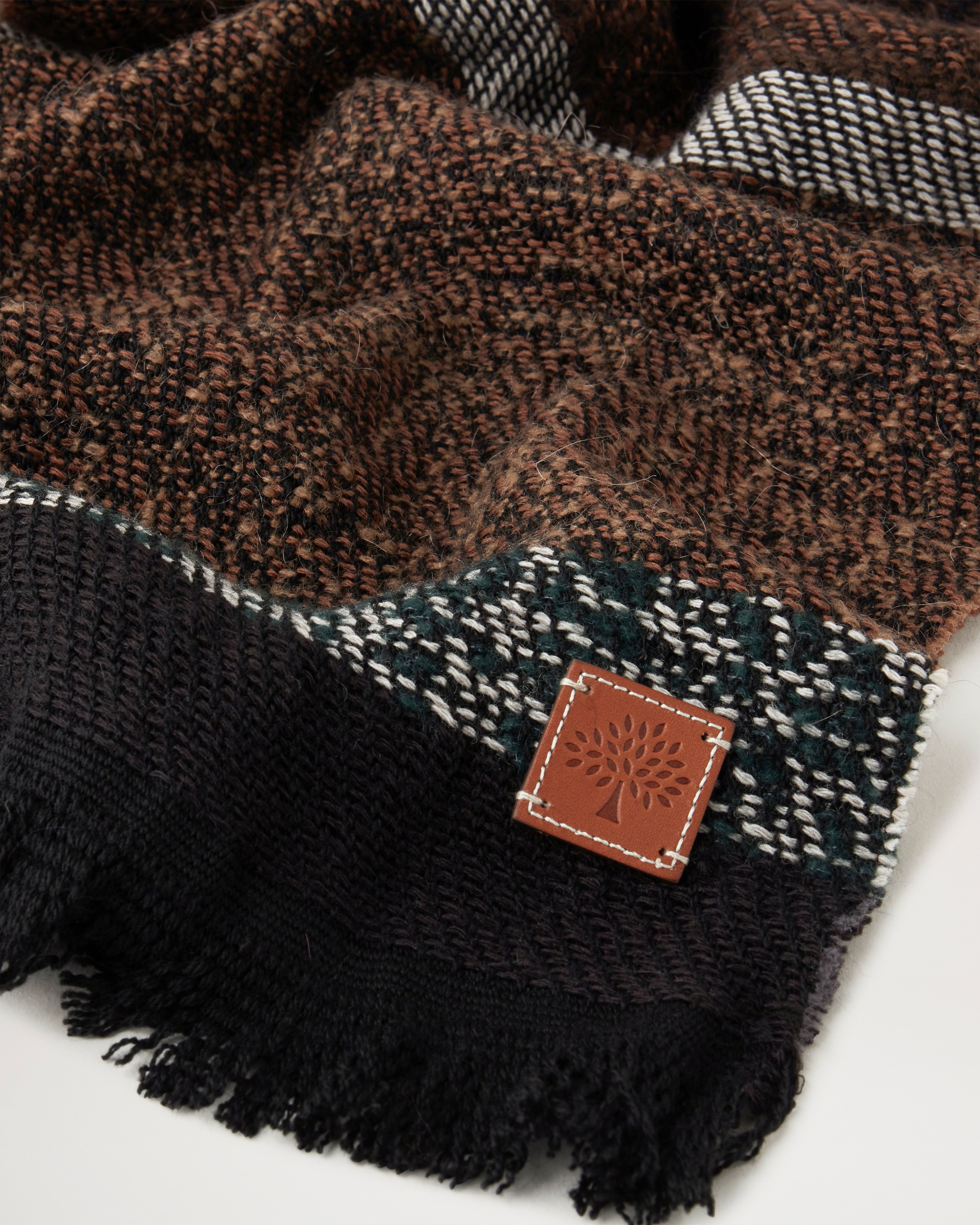 Melange Block Stripe Scarf