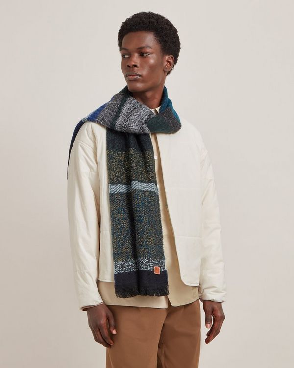 Melange Block Stripe Scarf
