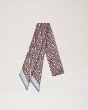 Mulberry Lettering Skinny Scarf main image 1