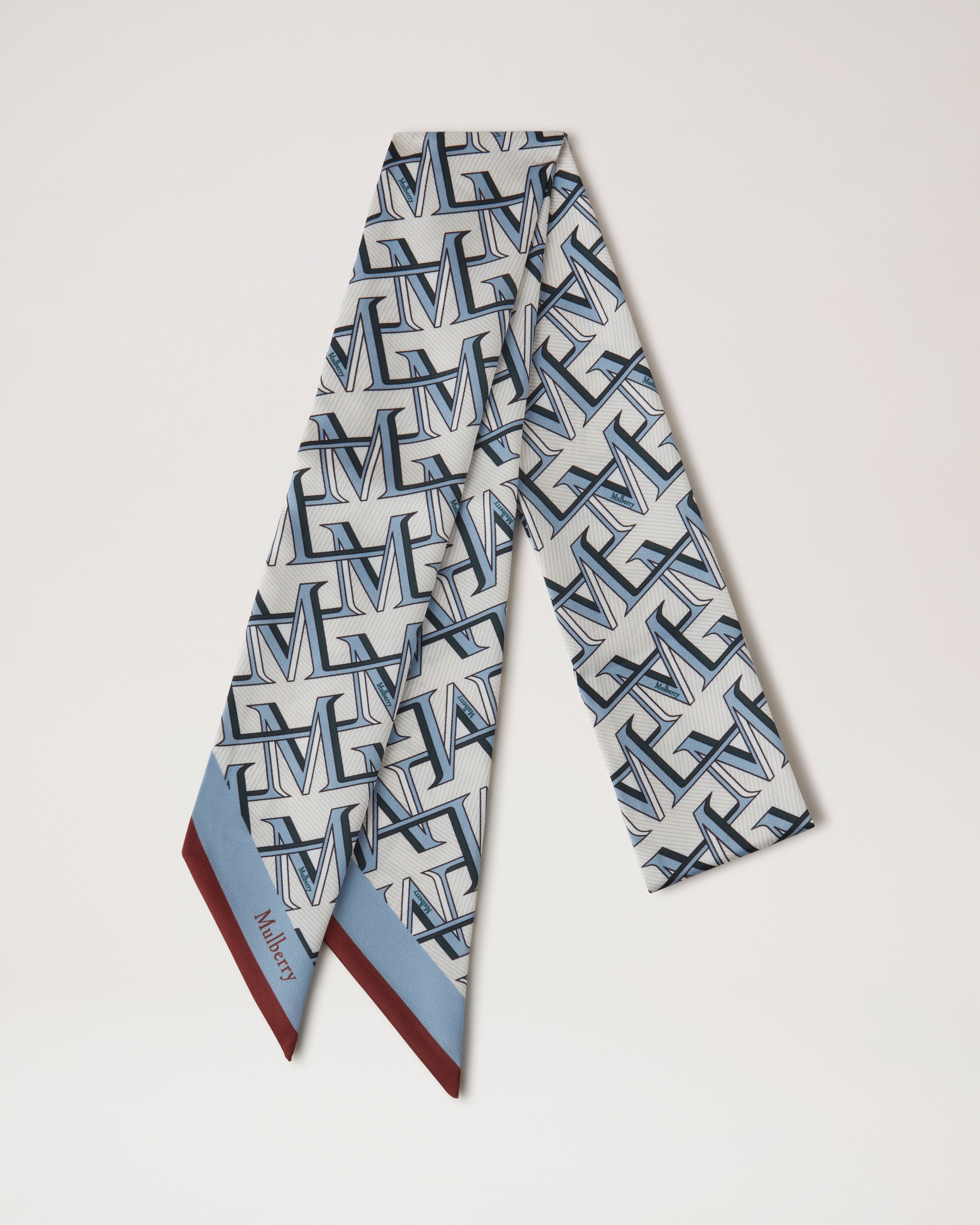 Mulberry Lettering Skinny Scarf main image 0