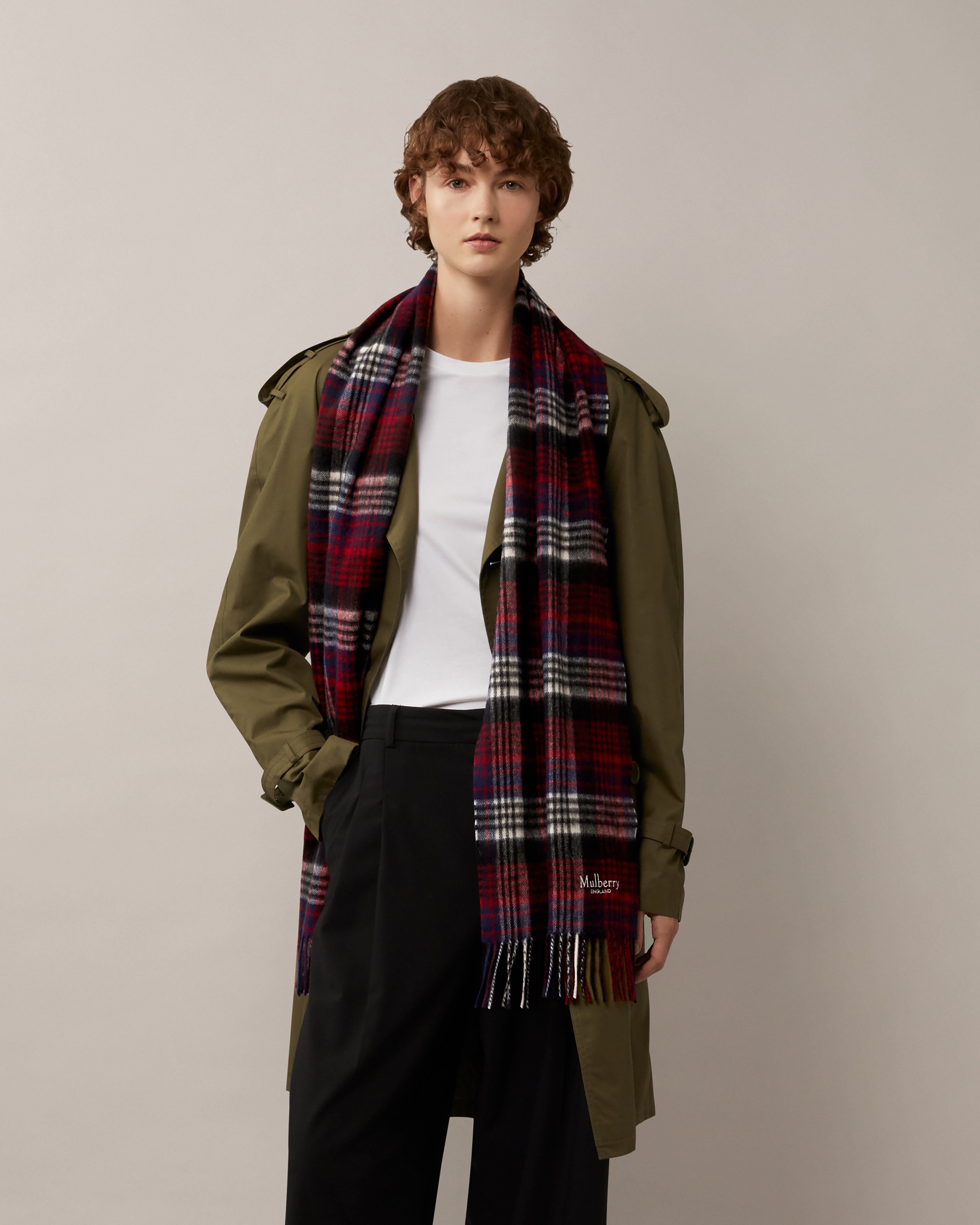 Mulberry Heritage Check Scarf