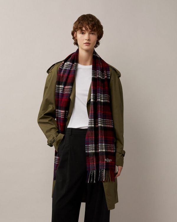 Mulberry Heritage Check Scarf