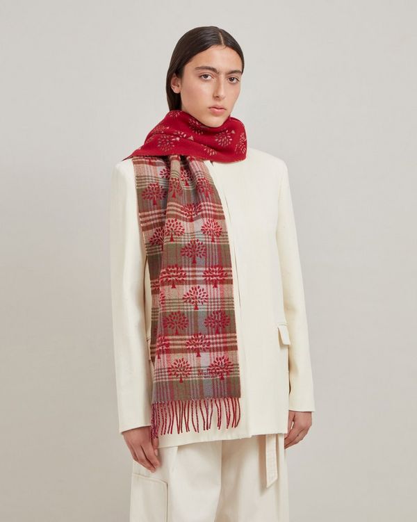 Mulberry deals check scarf