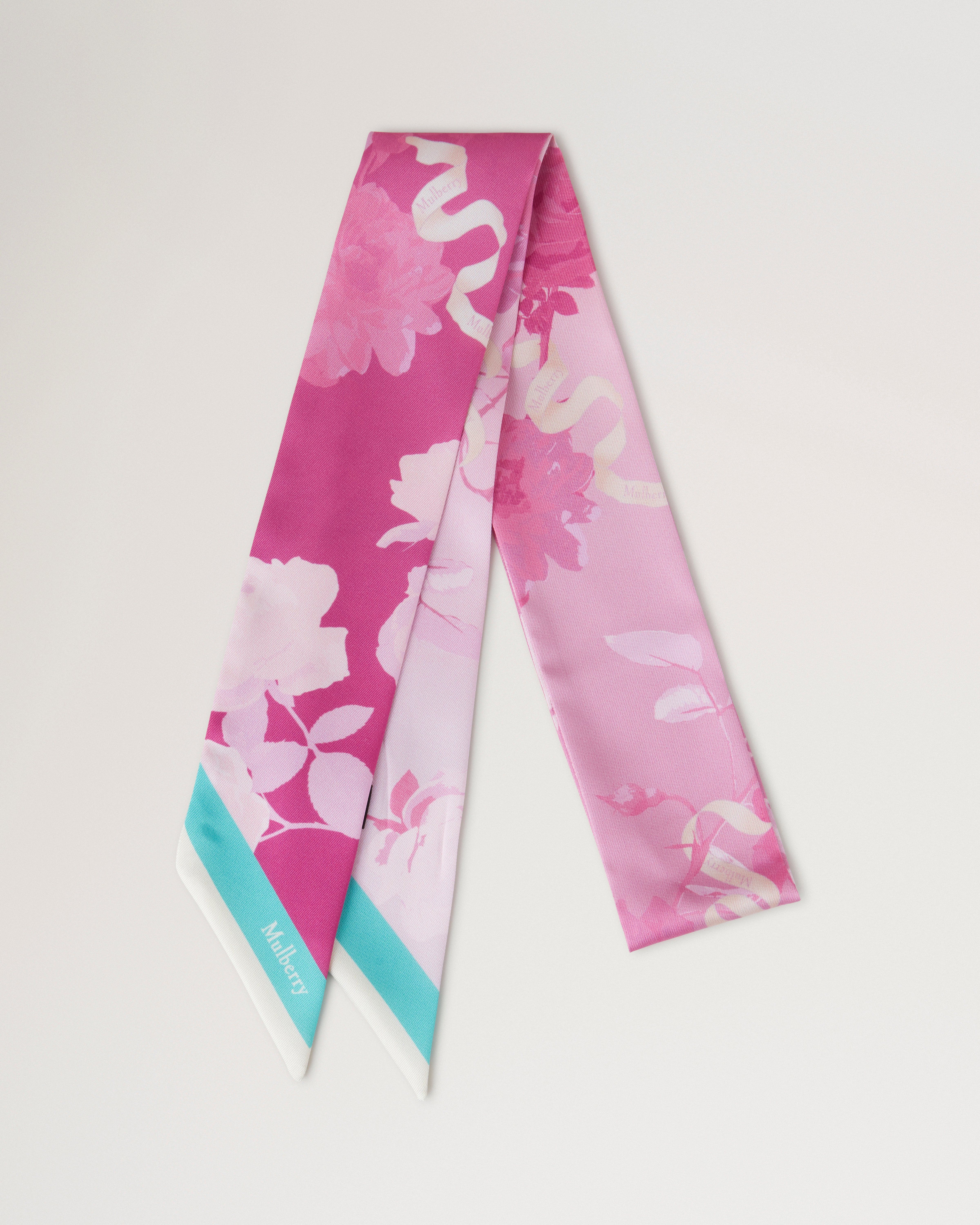 Skinny Scarf - Ombre Floral