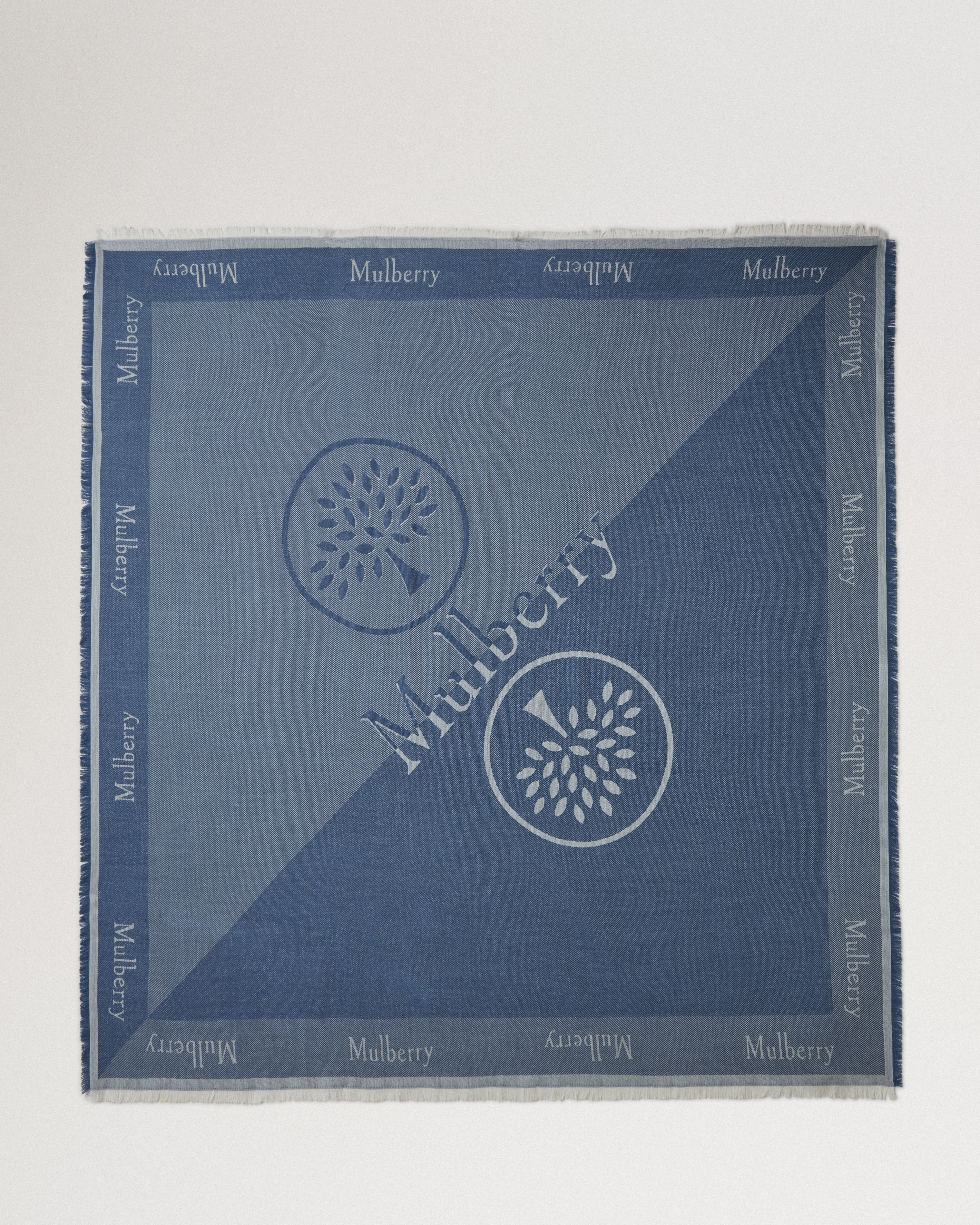 Mulberry 徽标方巾