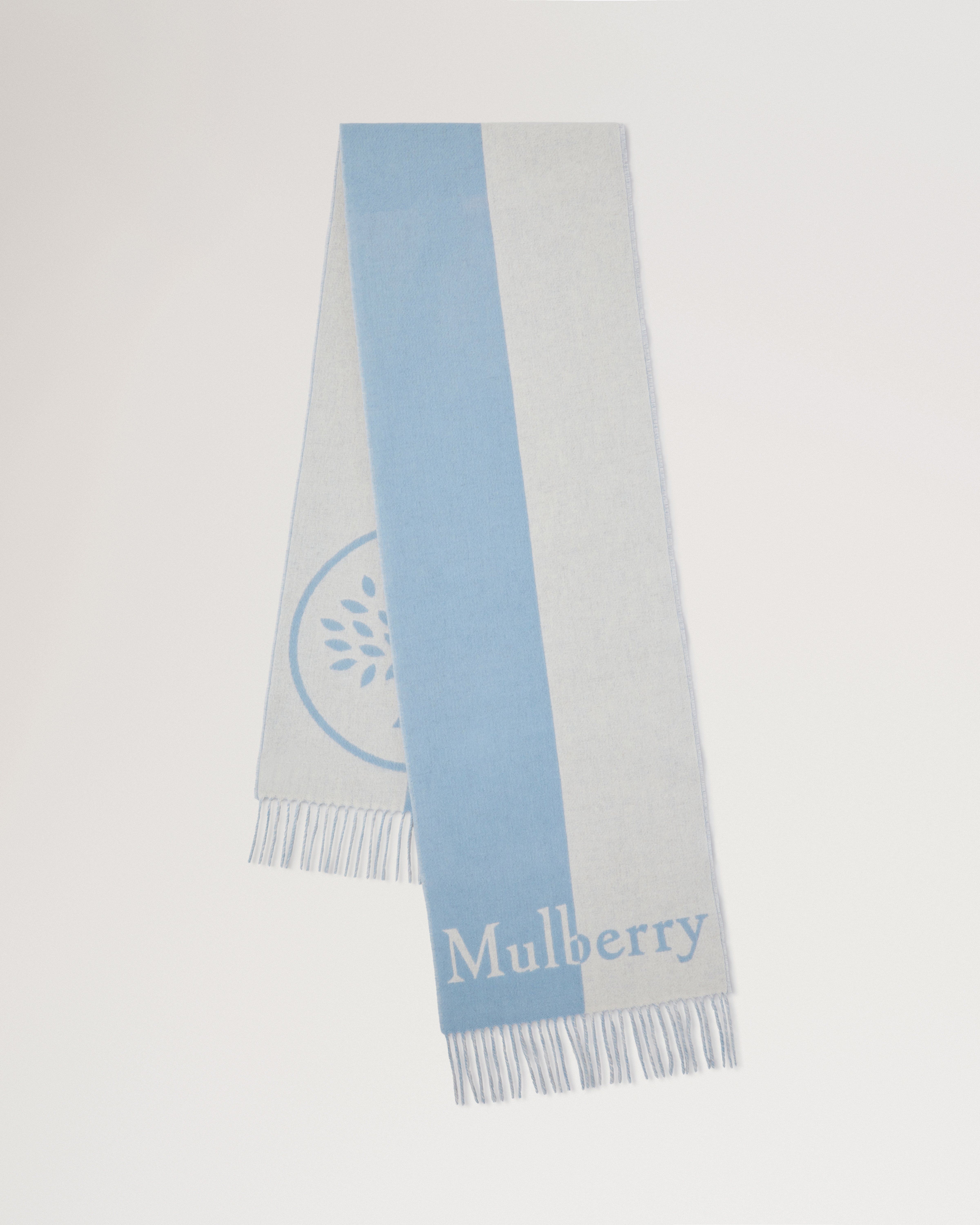 Reversible Mulberry Tree & Logo Scarf