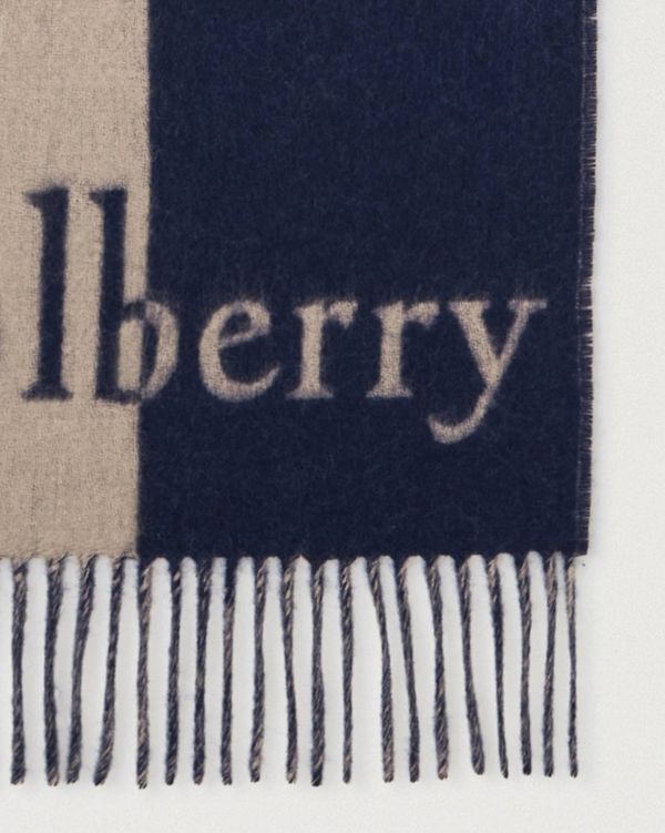 Reversible Mulberry Tree & Logo Scarf