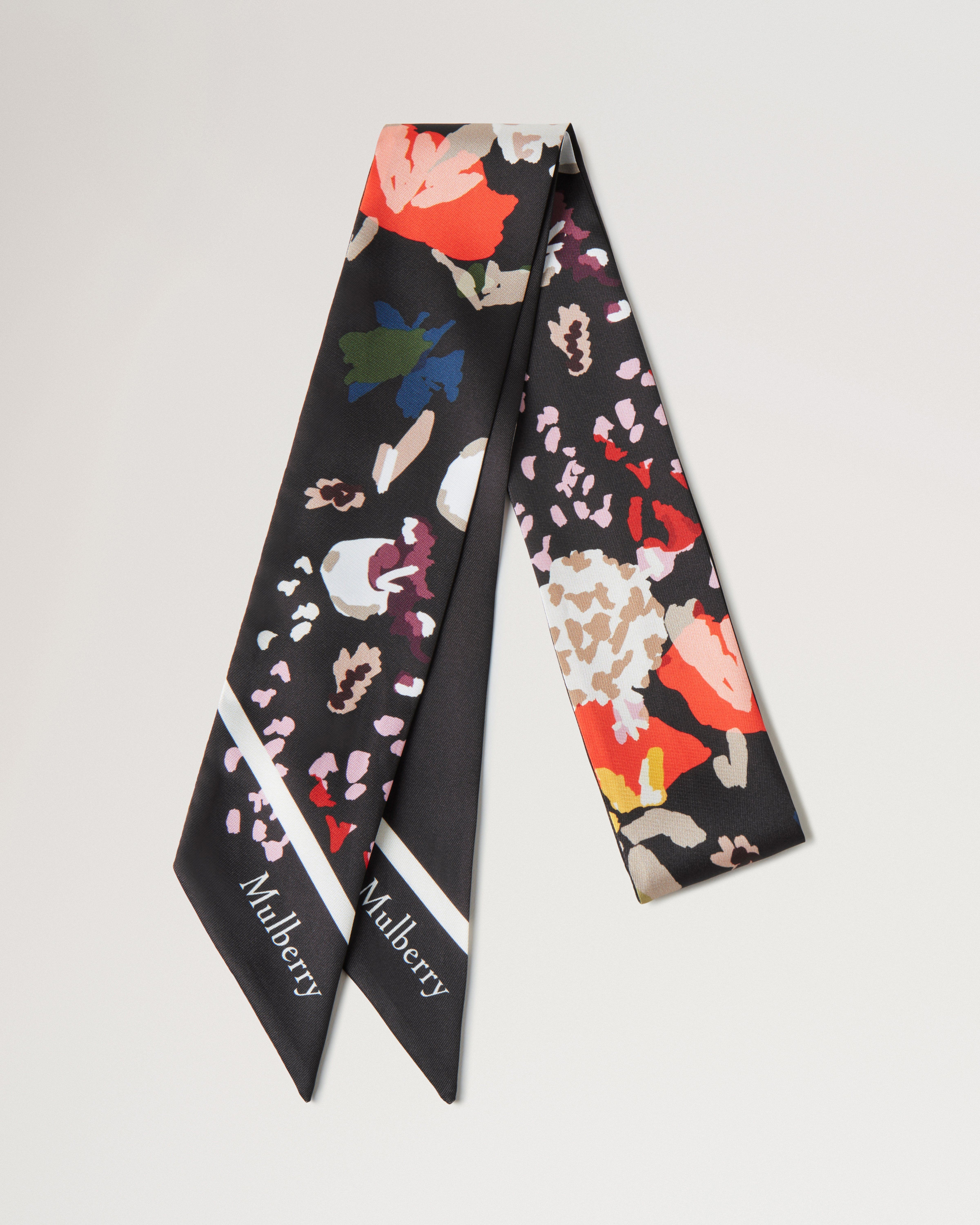 Skinny Scarf - Winter Floral