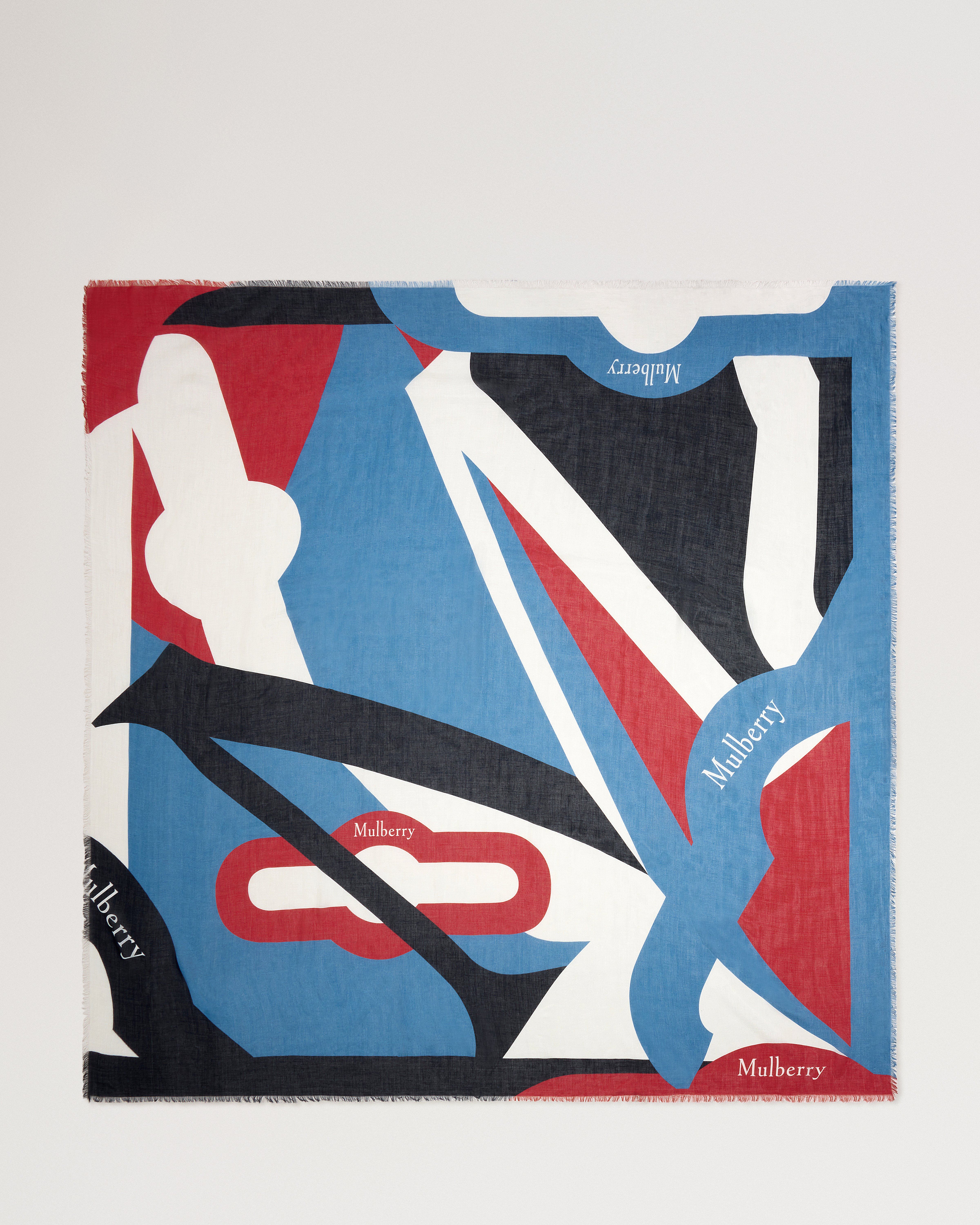 Colour Block Square Scarf