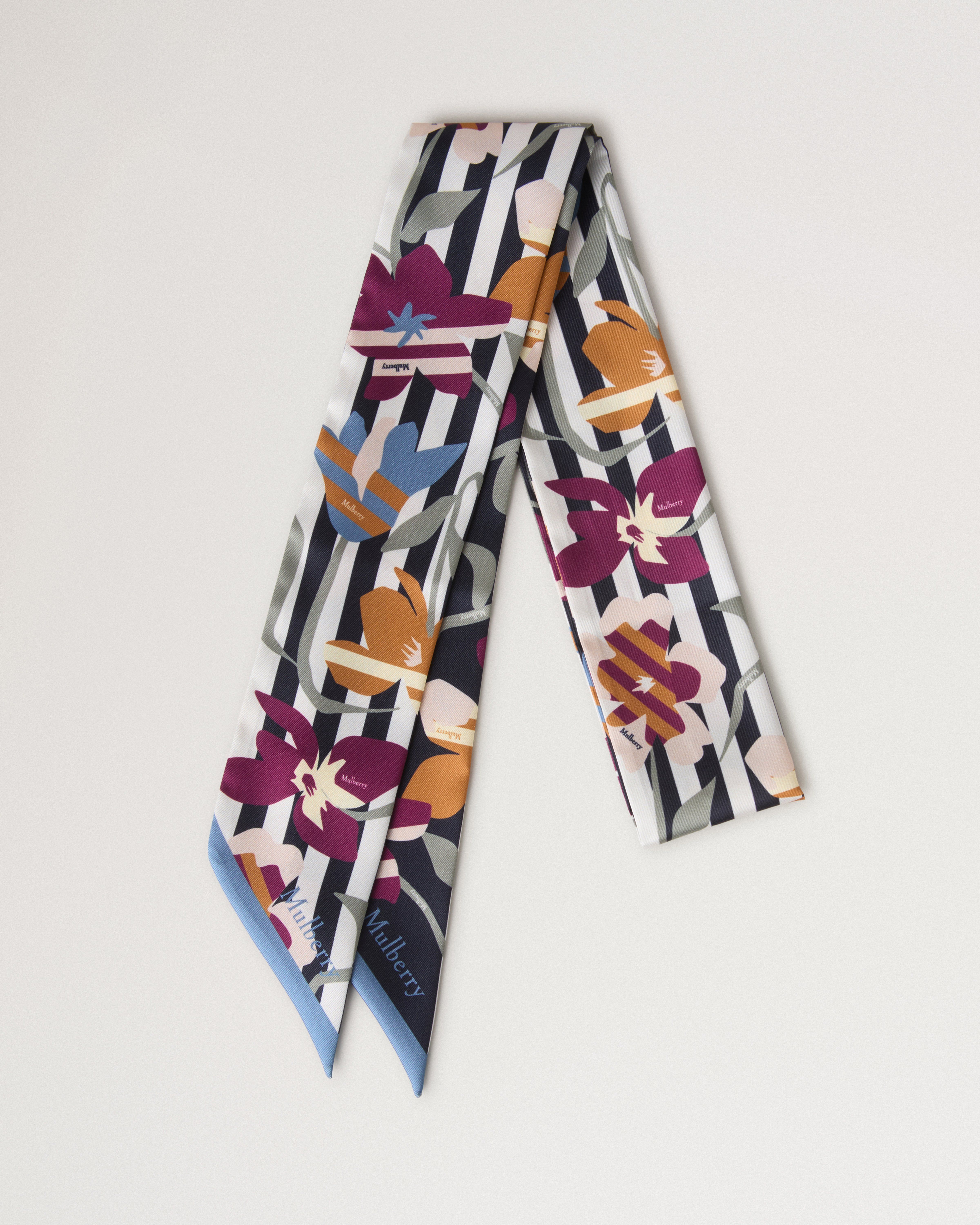 Skinny Scarf - Graphic Floral