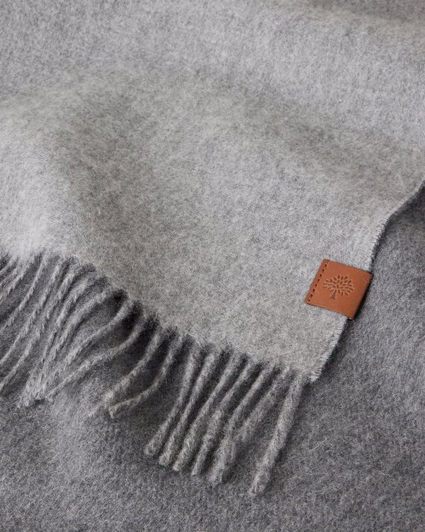 Mulberry | リバーシブル カシミヤ バイカラー マフラー | グレー