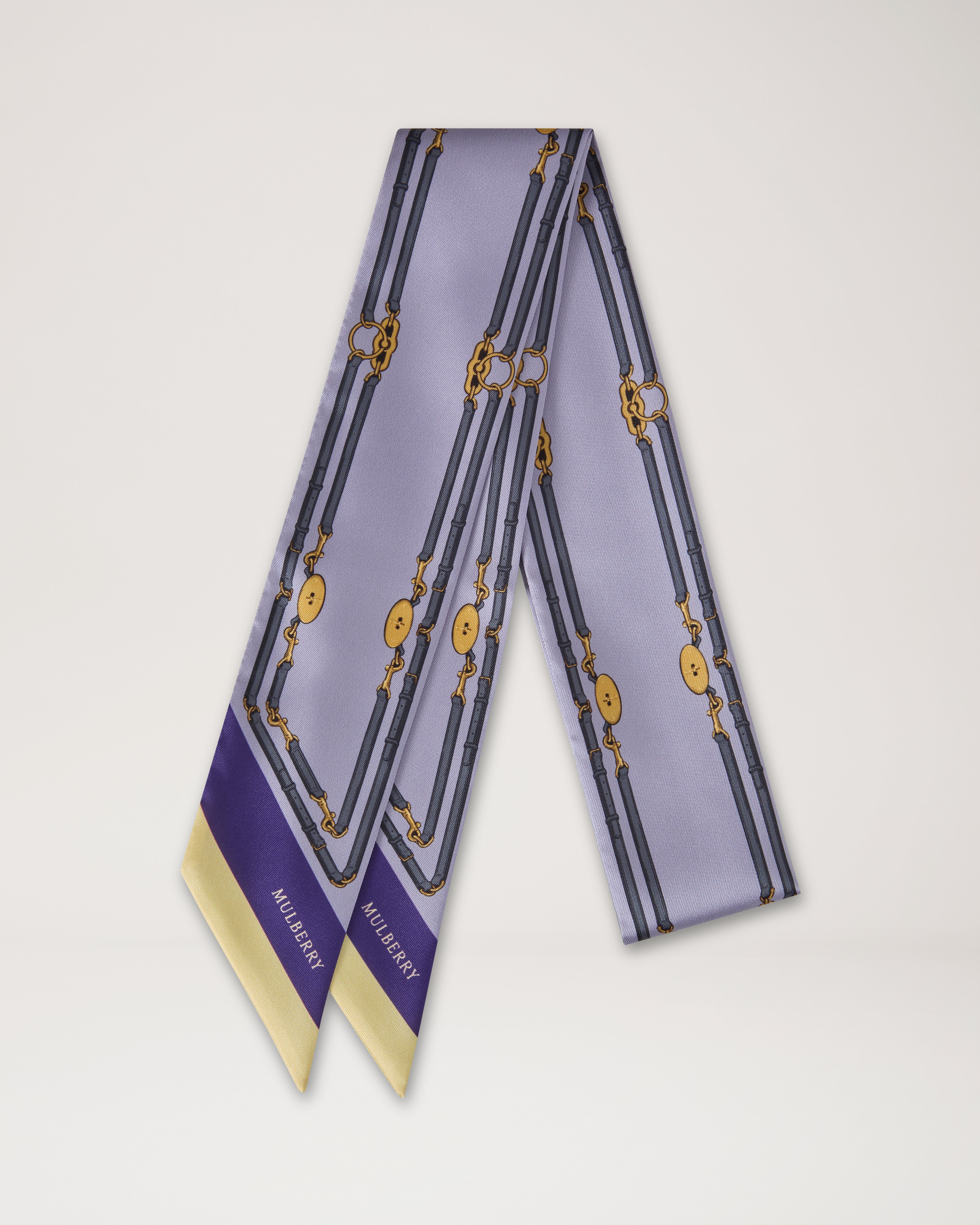 Skinny Scarf - Belted Border