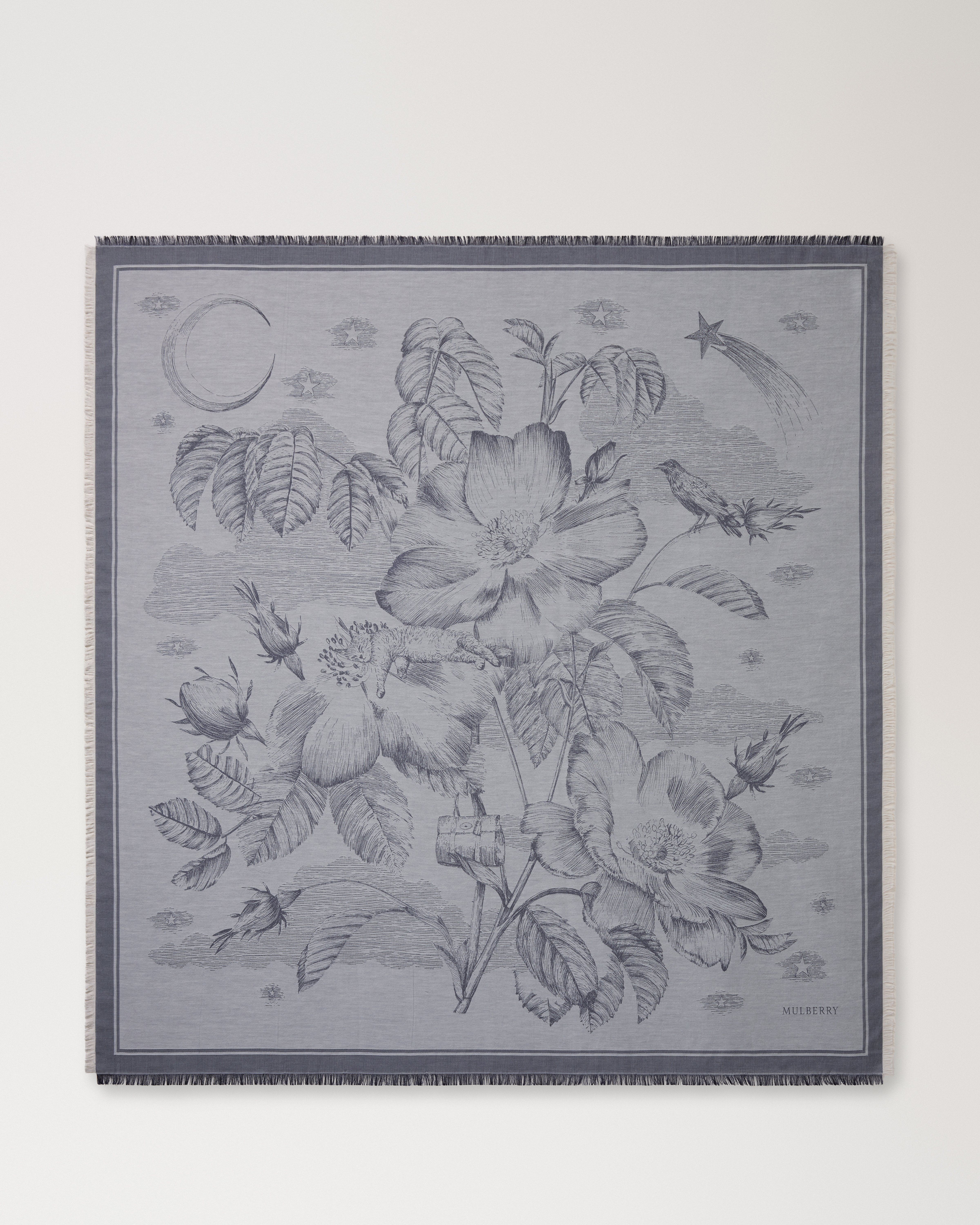 Mulberry Dreaming Jacquard Square
