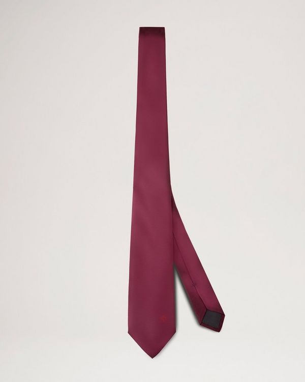 Solid Colour & Embroidered Tree Tie