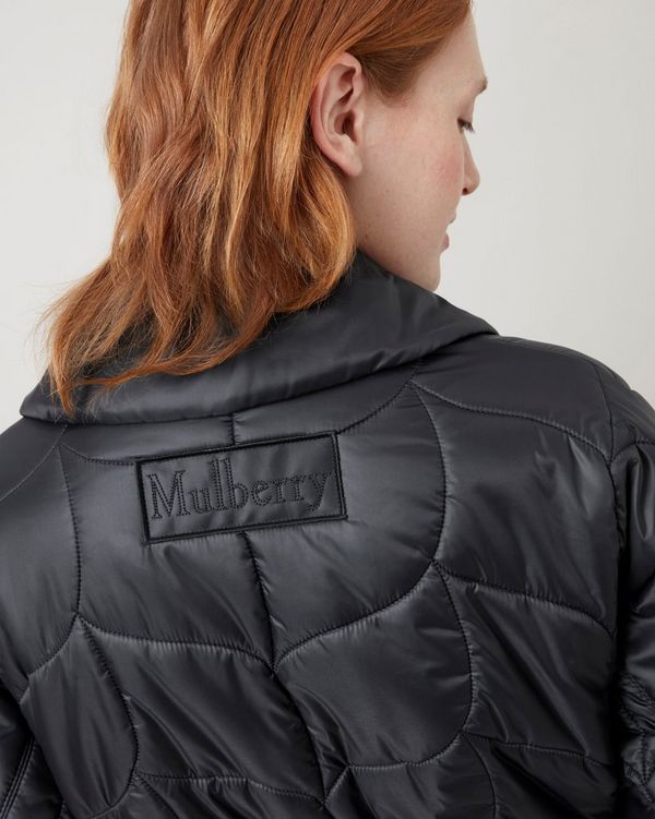 Double breasted store quilted jacket