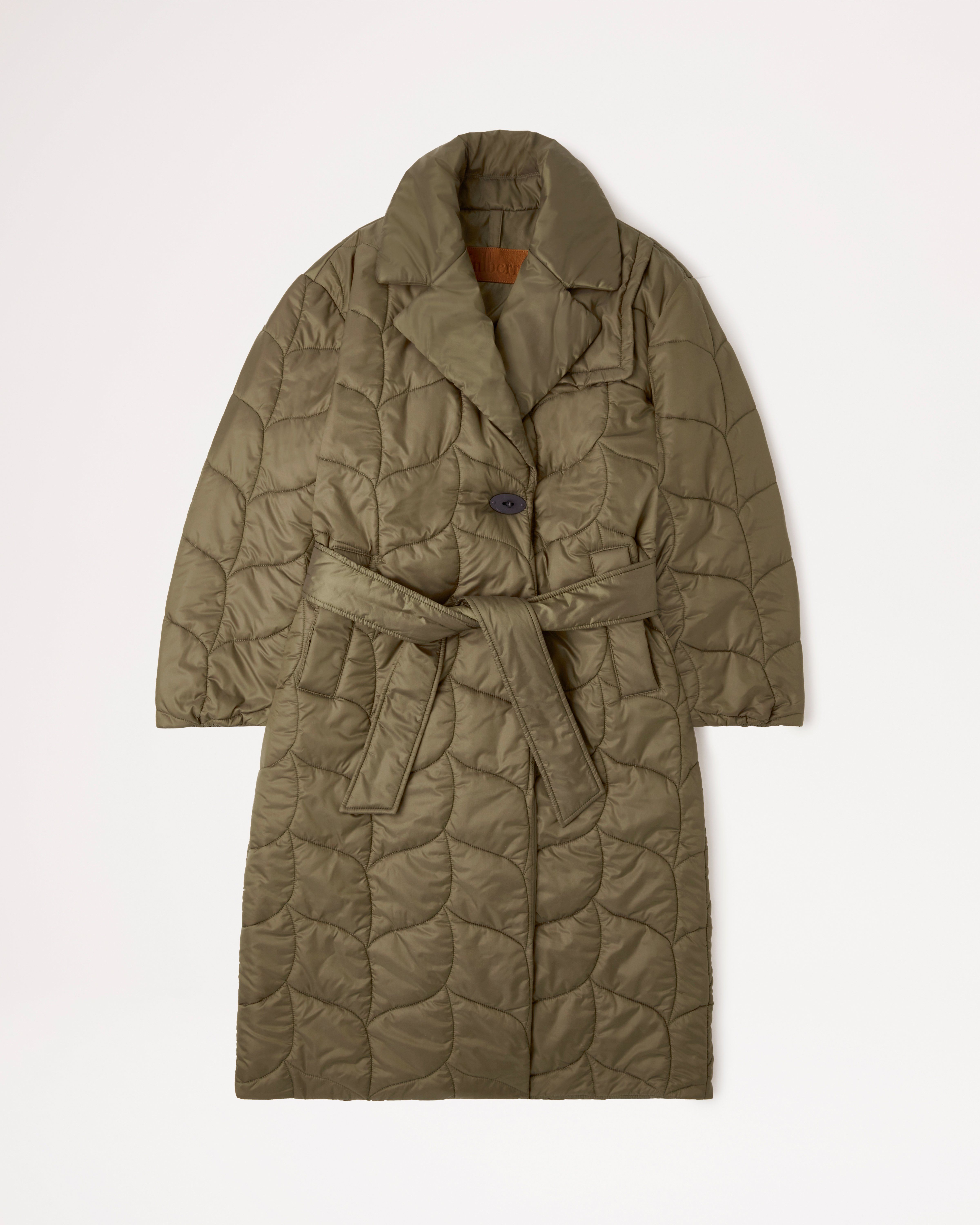 Graphic Quilted Nylon Hooded Wrap Coat - Women - Ready-to-Wear