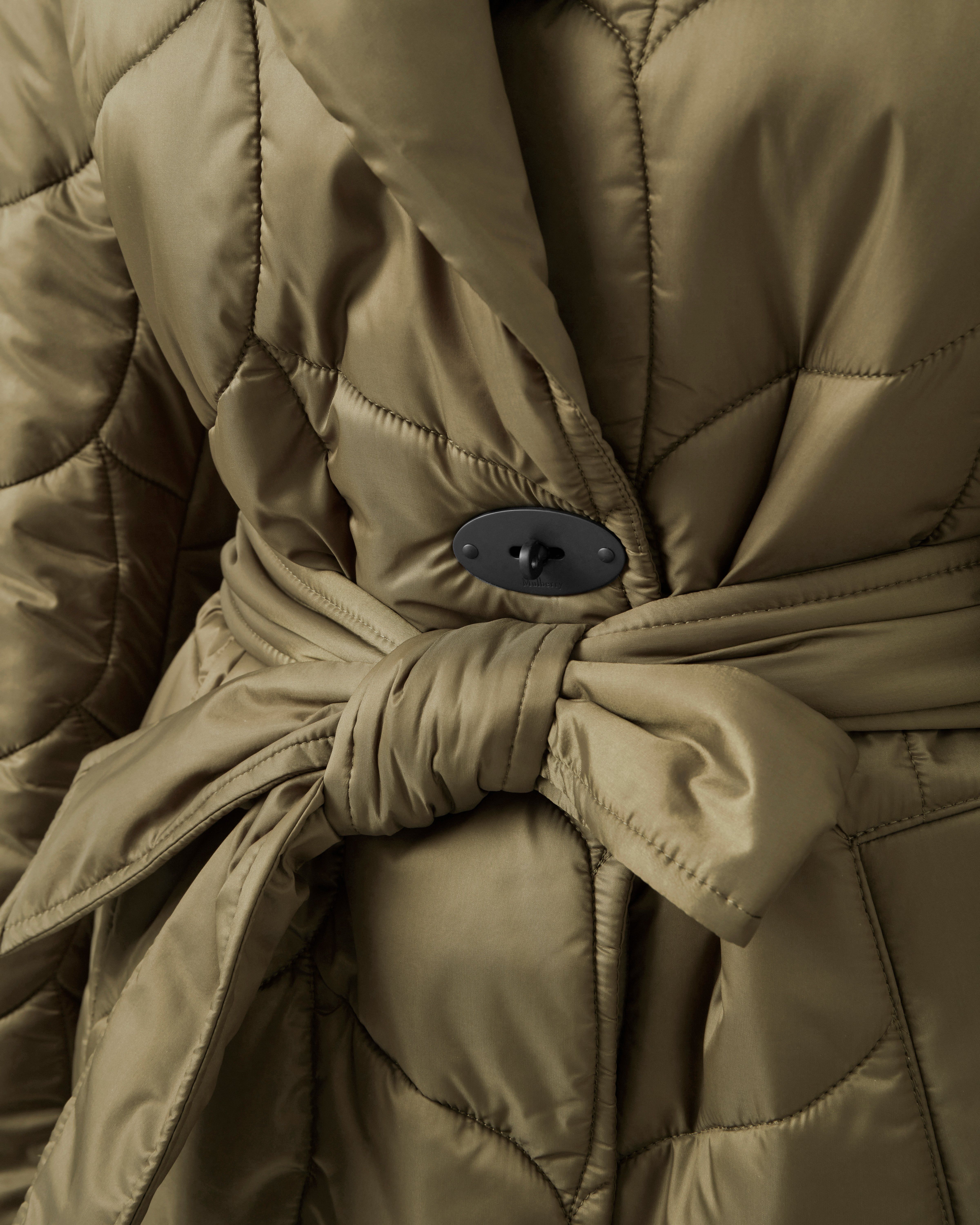 Softie Steppmantel | Mulberry Nylon | Softie Outerwear Khaki Recyceltes in Kollektion 