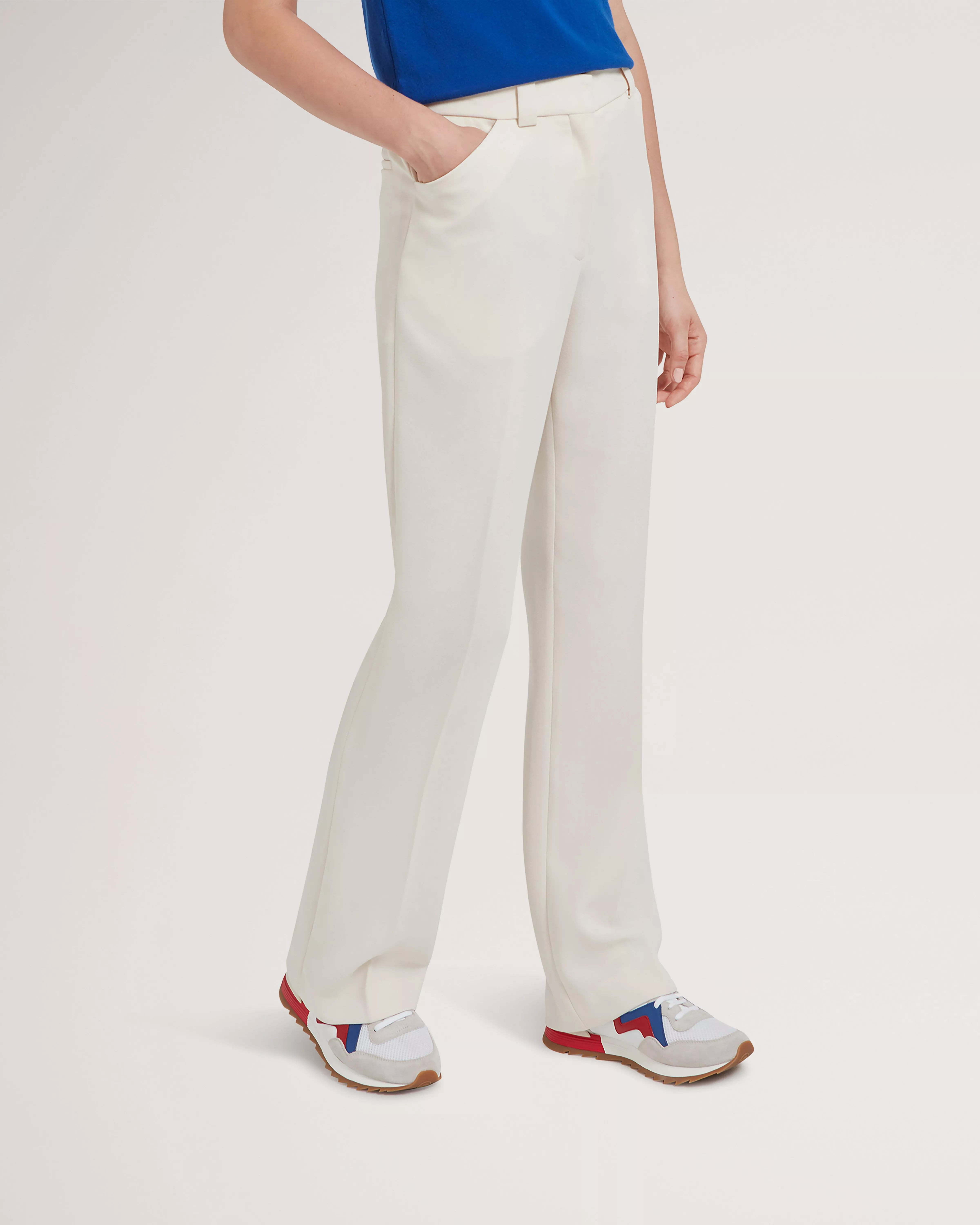 white summer trousers