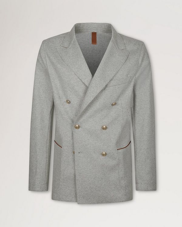 MULBERRY Shawl Collar Single Breasted Blazer in high quality White