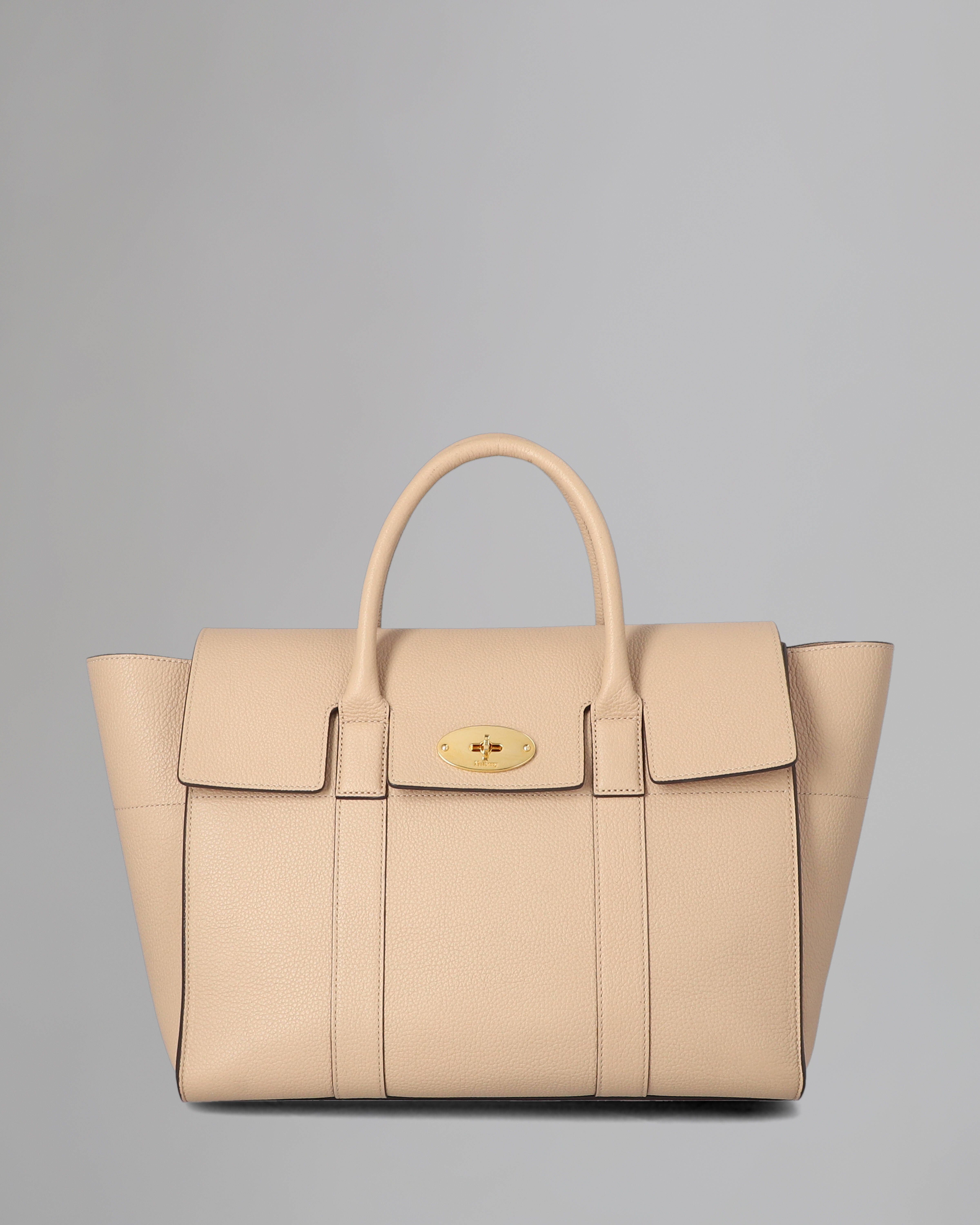 Mulberry ベージュ レザー トートバッグ Mulberry Zipped Bayswater Bag Mulberry Rosewater Bayswater Shop