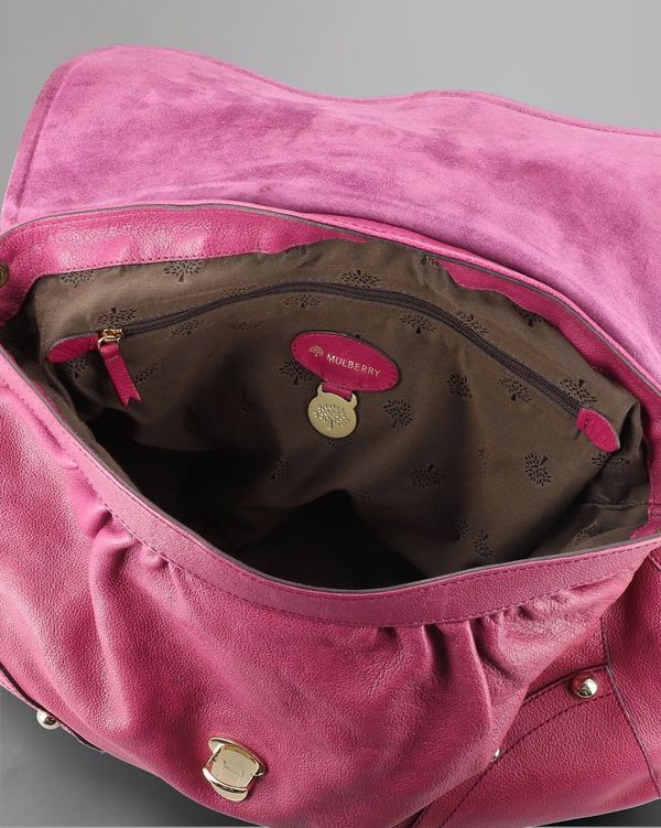 Mulberry | Lizzie Satchel | Pre-Loved | Plum Glossy Buffalo | Pre