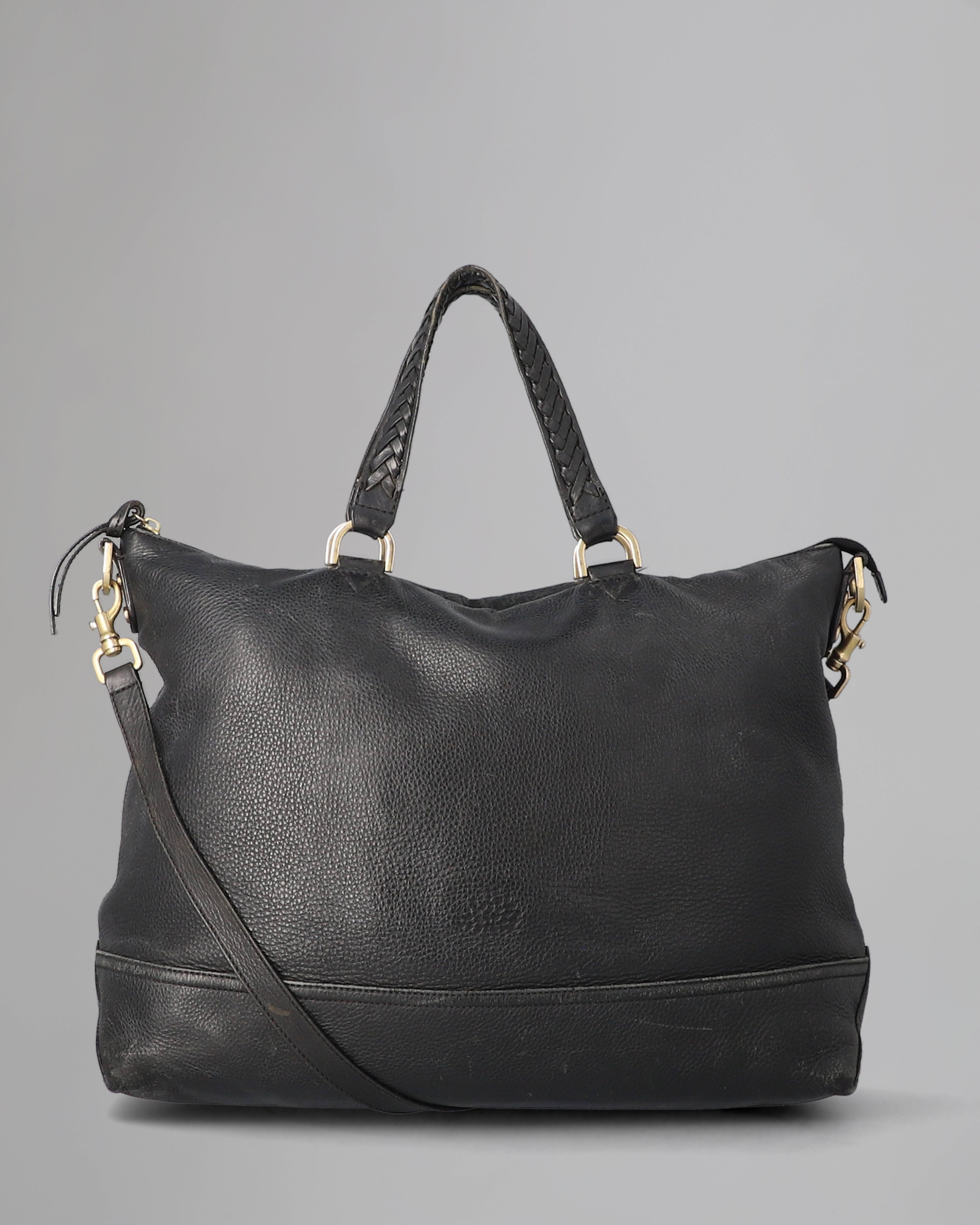 Effie Tote | Pre-Loved | Black Spongy Pebbled Lthr | Pre-Loved Bags ...