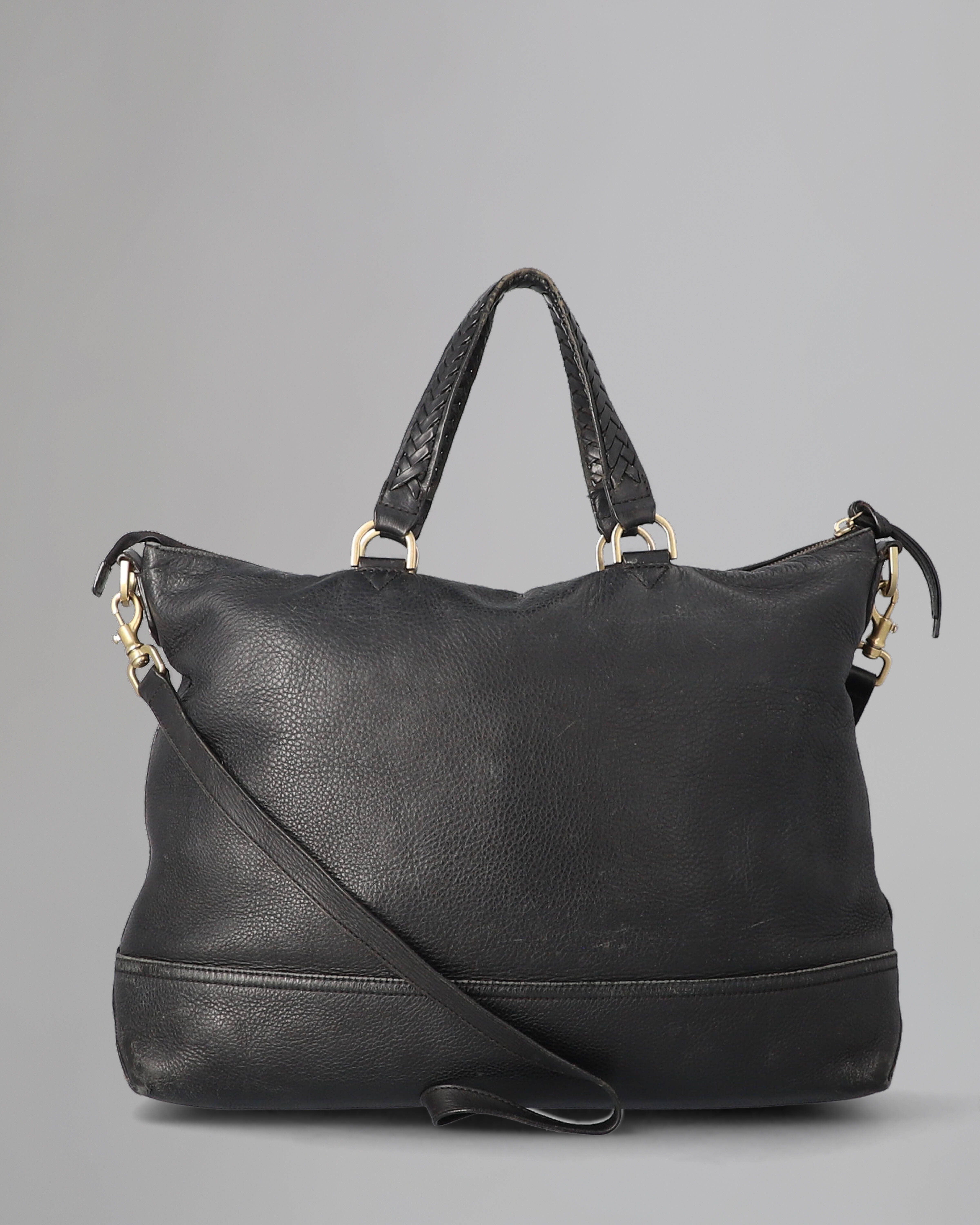 Effie Tote | Pre-Loved | Black Spongy Pebbled Lthr | Pre-Loved Bags ...