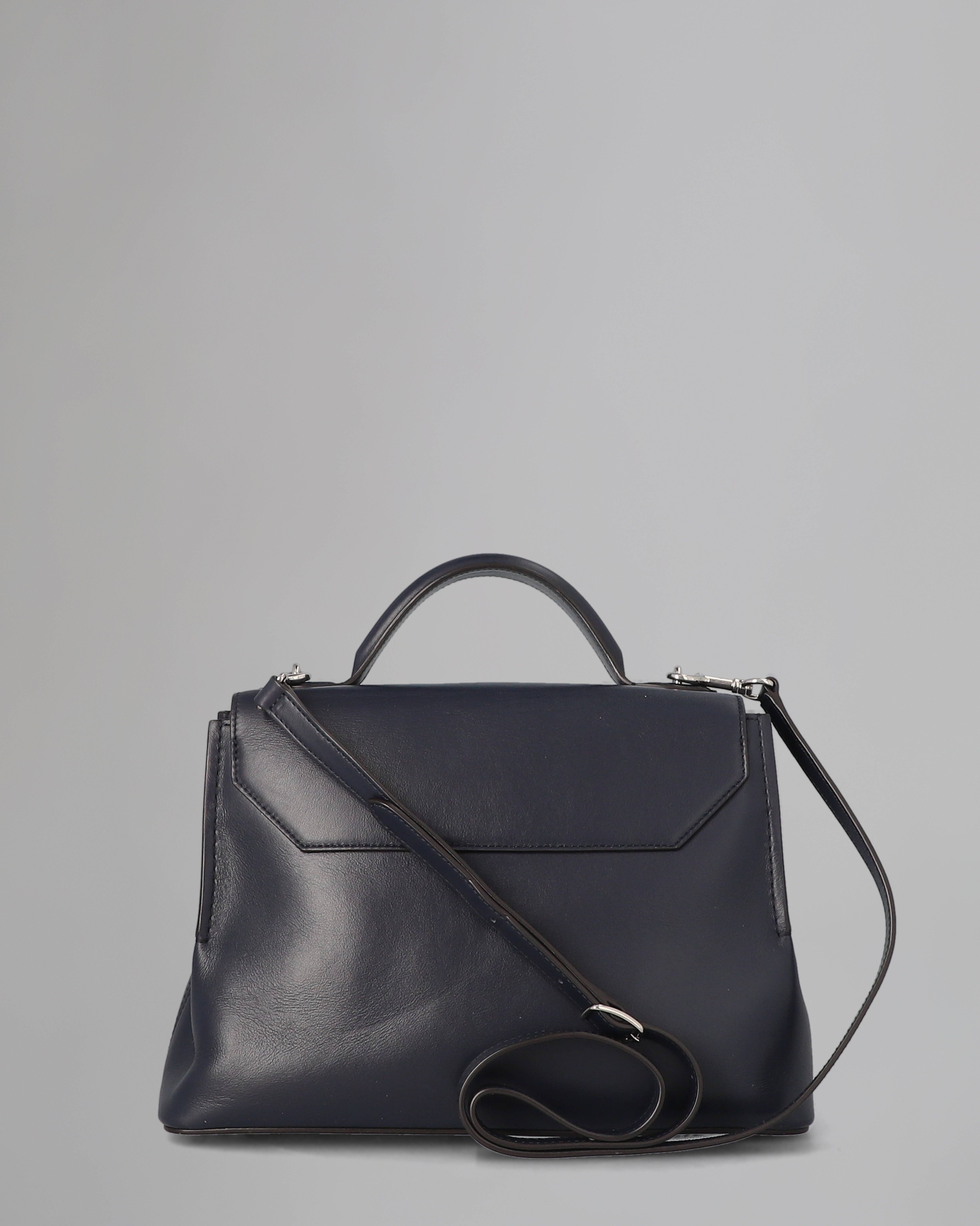 Mulberry | Small Seaton | Pre-Loved | Midnight Mid Shine Leather