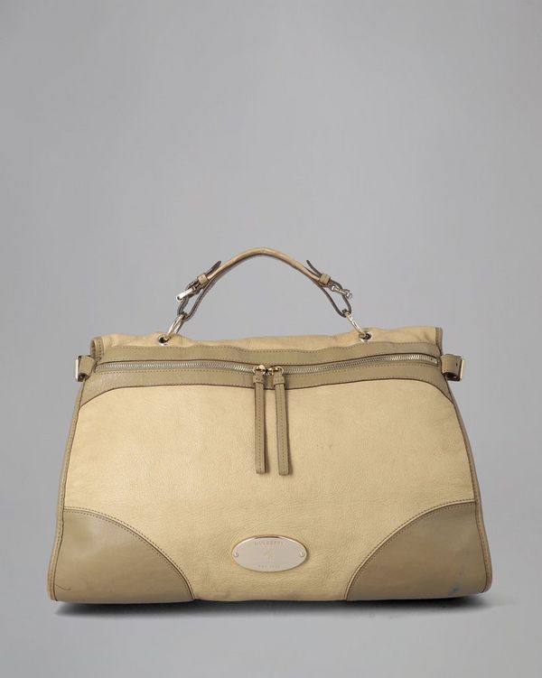 Oversized Taylor Satchel Pre Loved Summer Khaki Soft Matte Leather Pre Loved Bags Mulberry